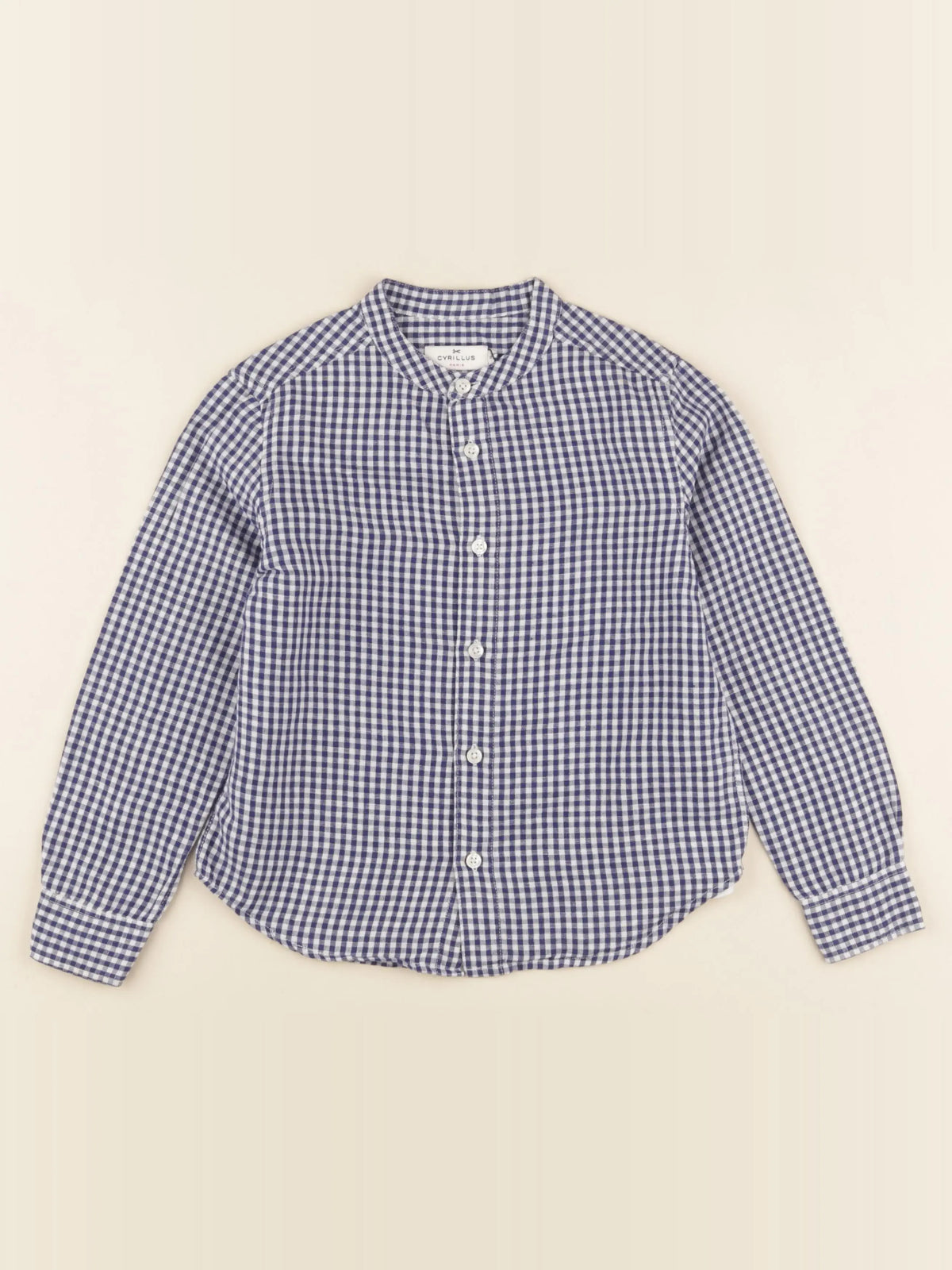 Cyrillus - chemise bleu, blanc - 6 ans