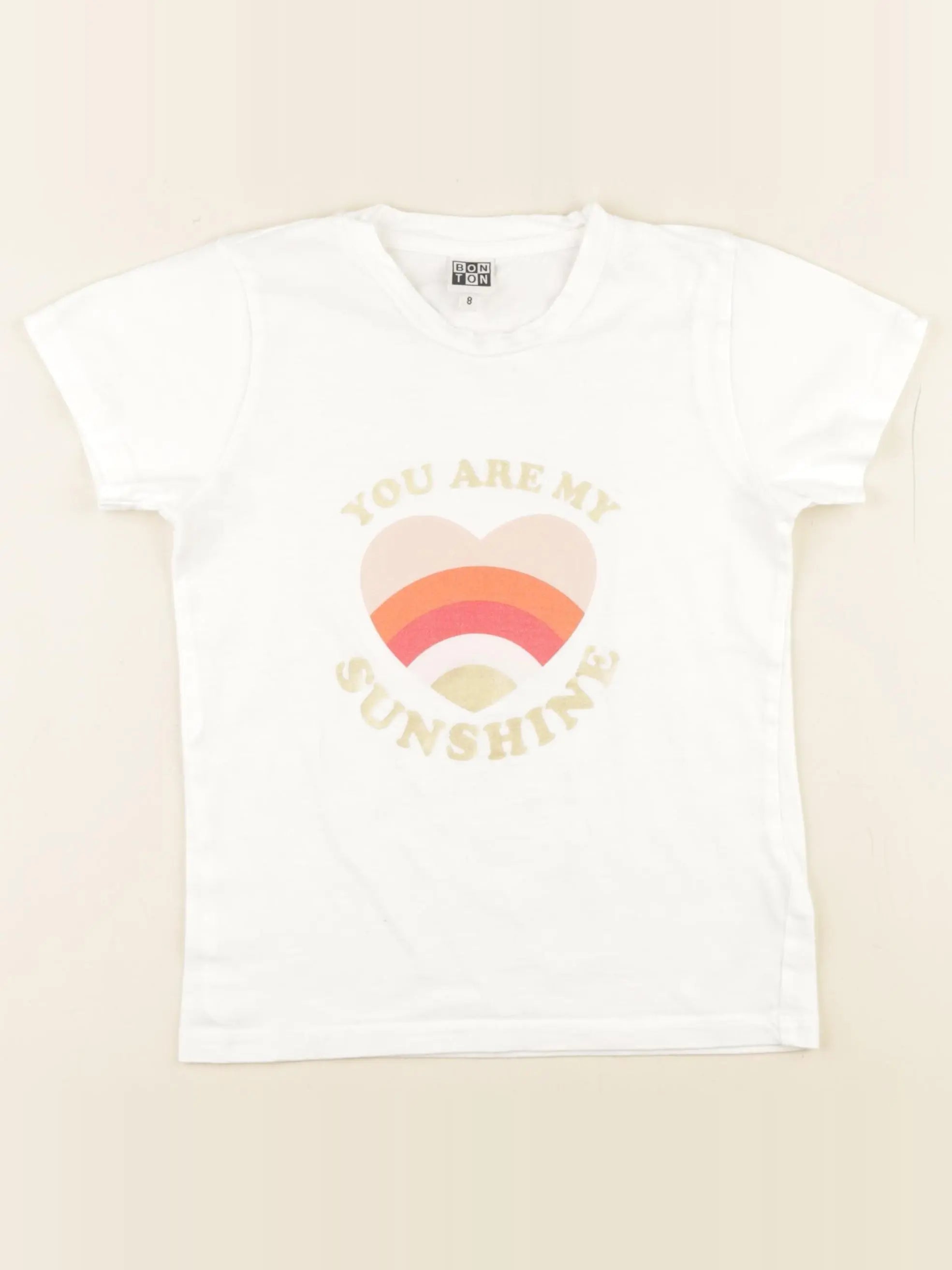 Bonton - tee-shirt blanc - 8 ans