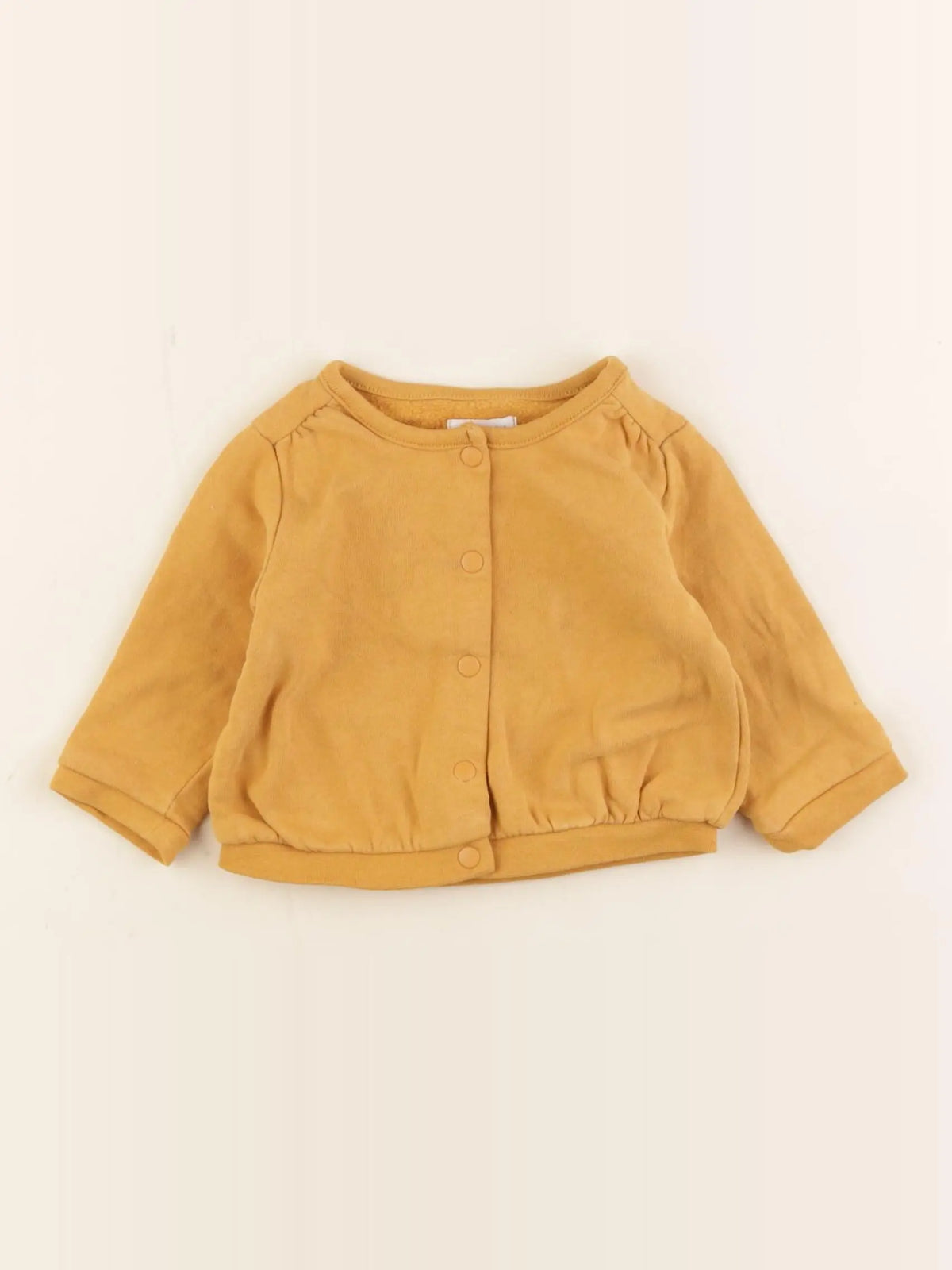 Vertbaudet - sweat jaune - 3 mois