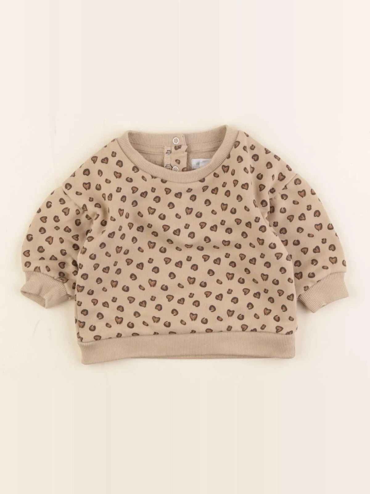 Vertbaudet - sweat marron - 3 mois