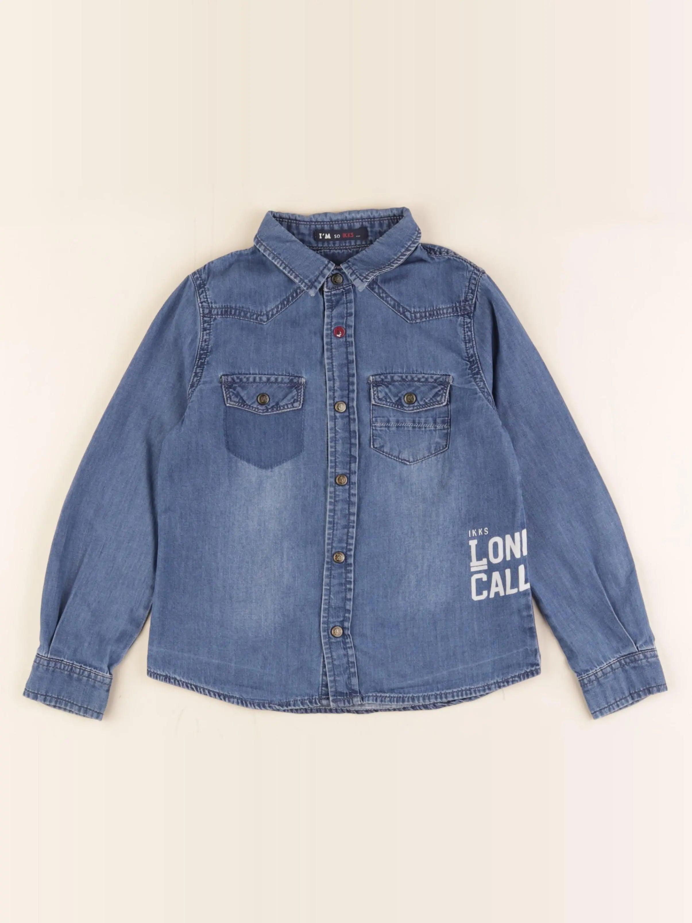 IKKS - chemise bleu - 5 ans