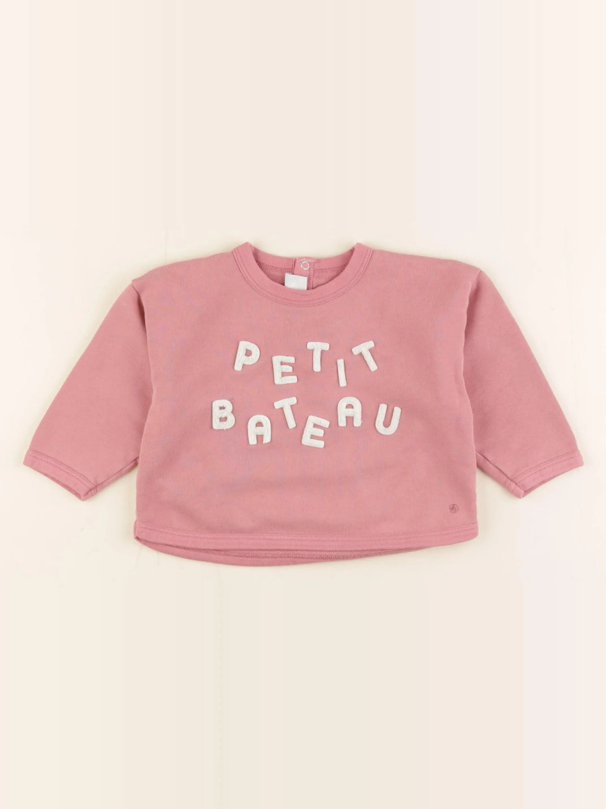 Petit Bateau - sweat rose - 18 mois