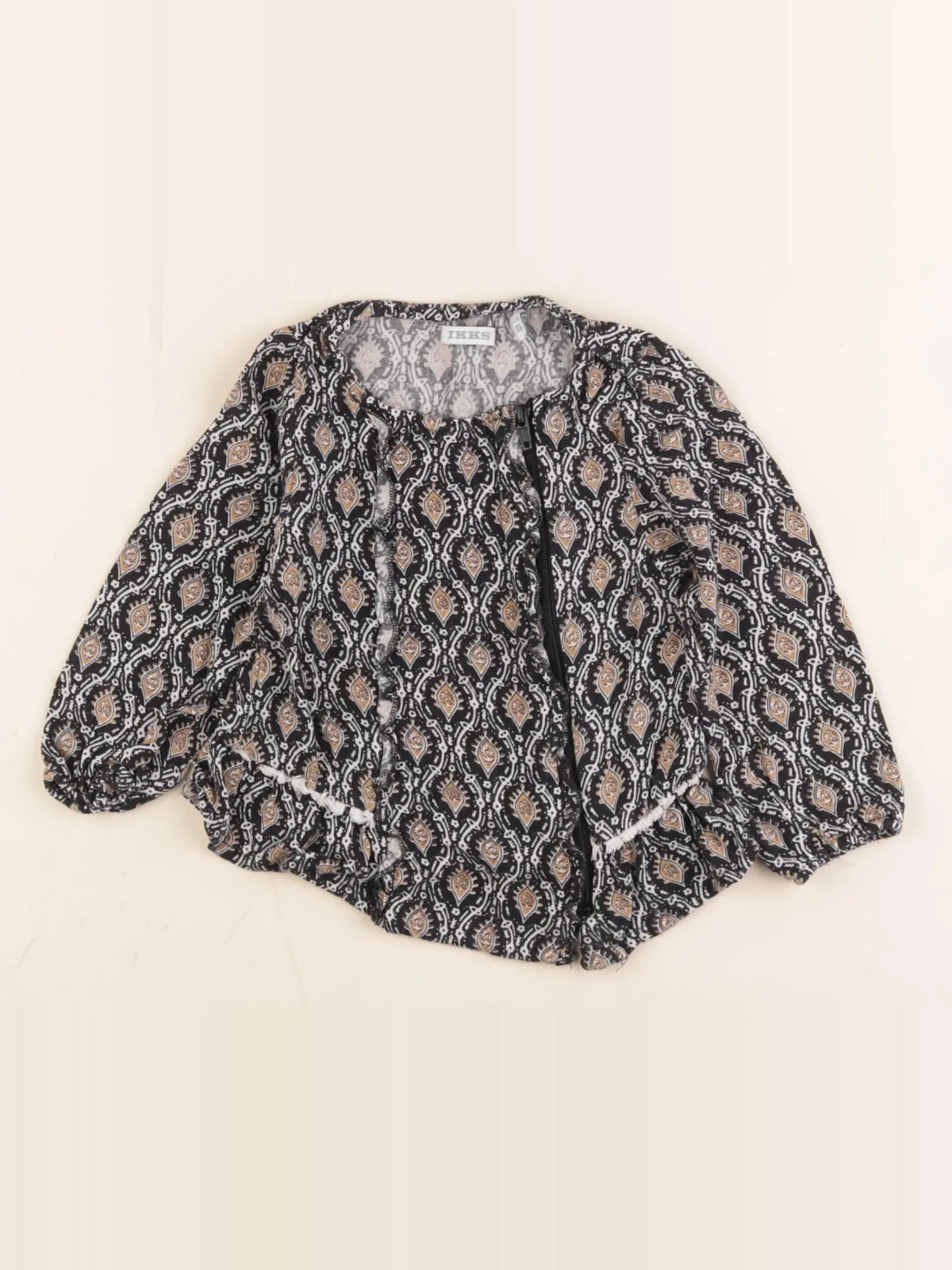 IKKS - blouse noir - 2 ans