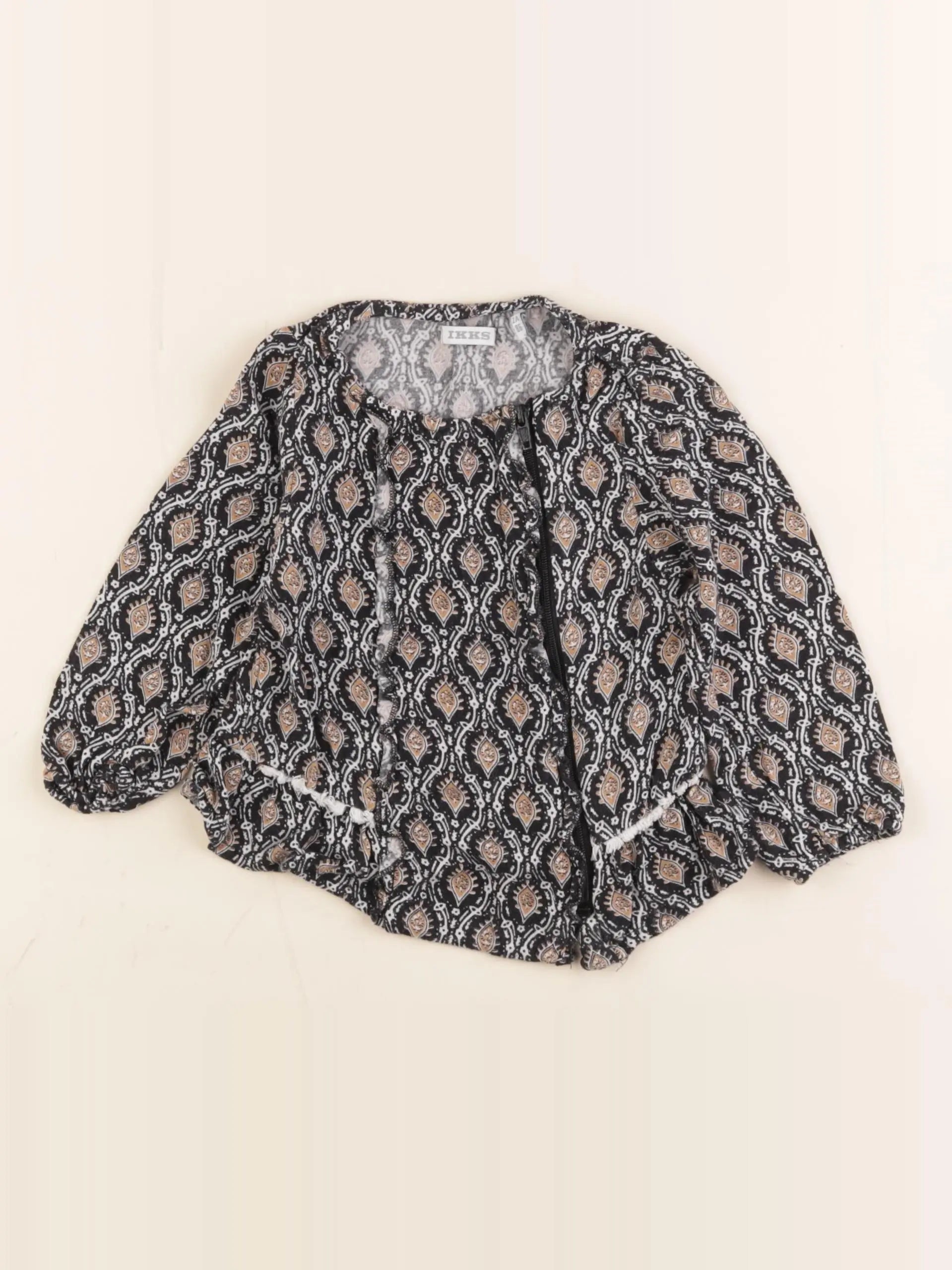 IKKS - blouse noir - 2 ans