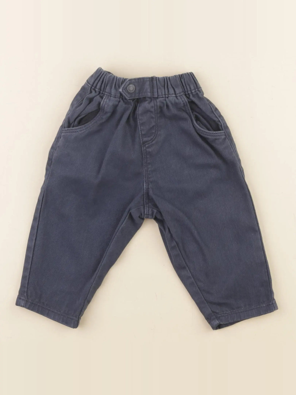 Vertbaudet - pantalon bleu - 3 mois