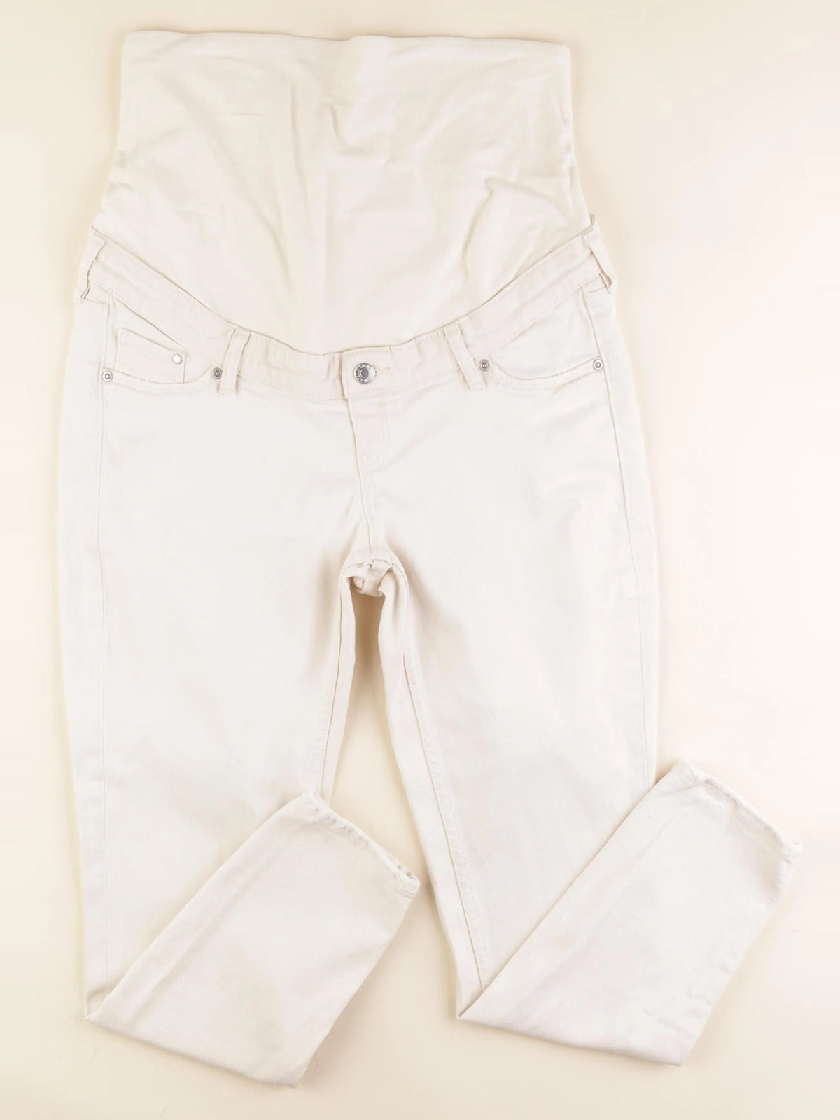 H&M - jean grossesse beige - m
