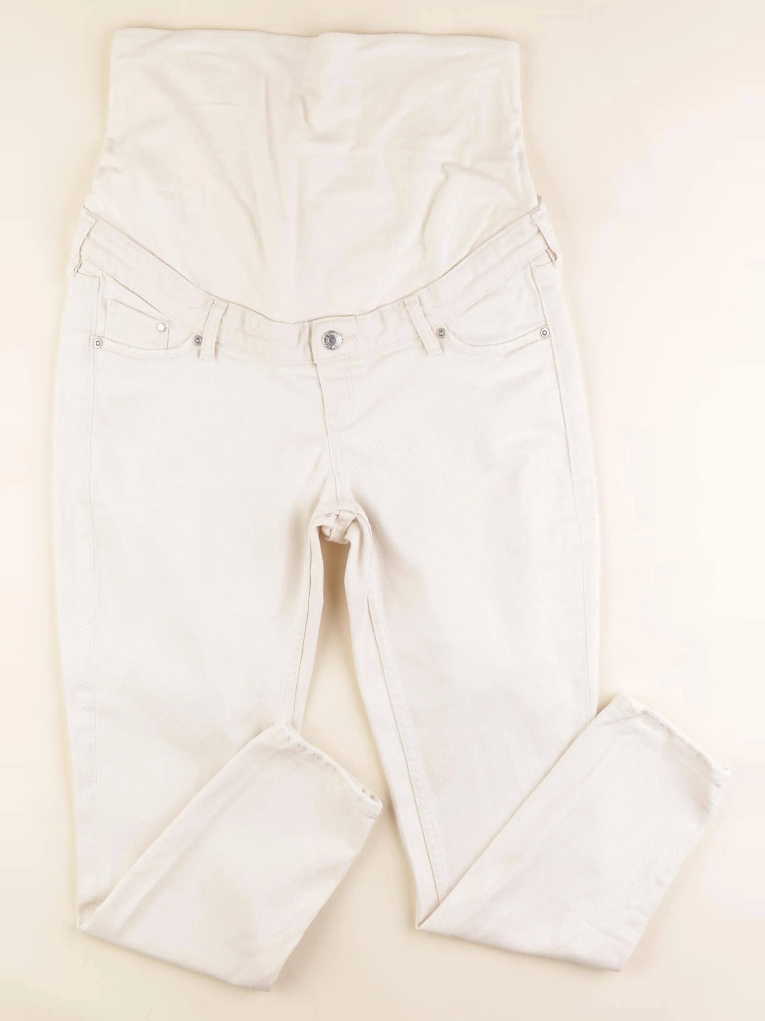 H&M - jean grossesse beige - m