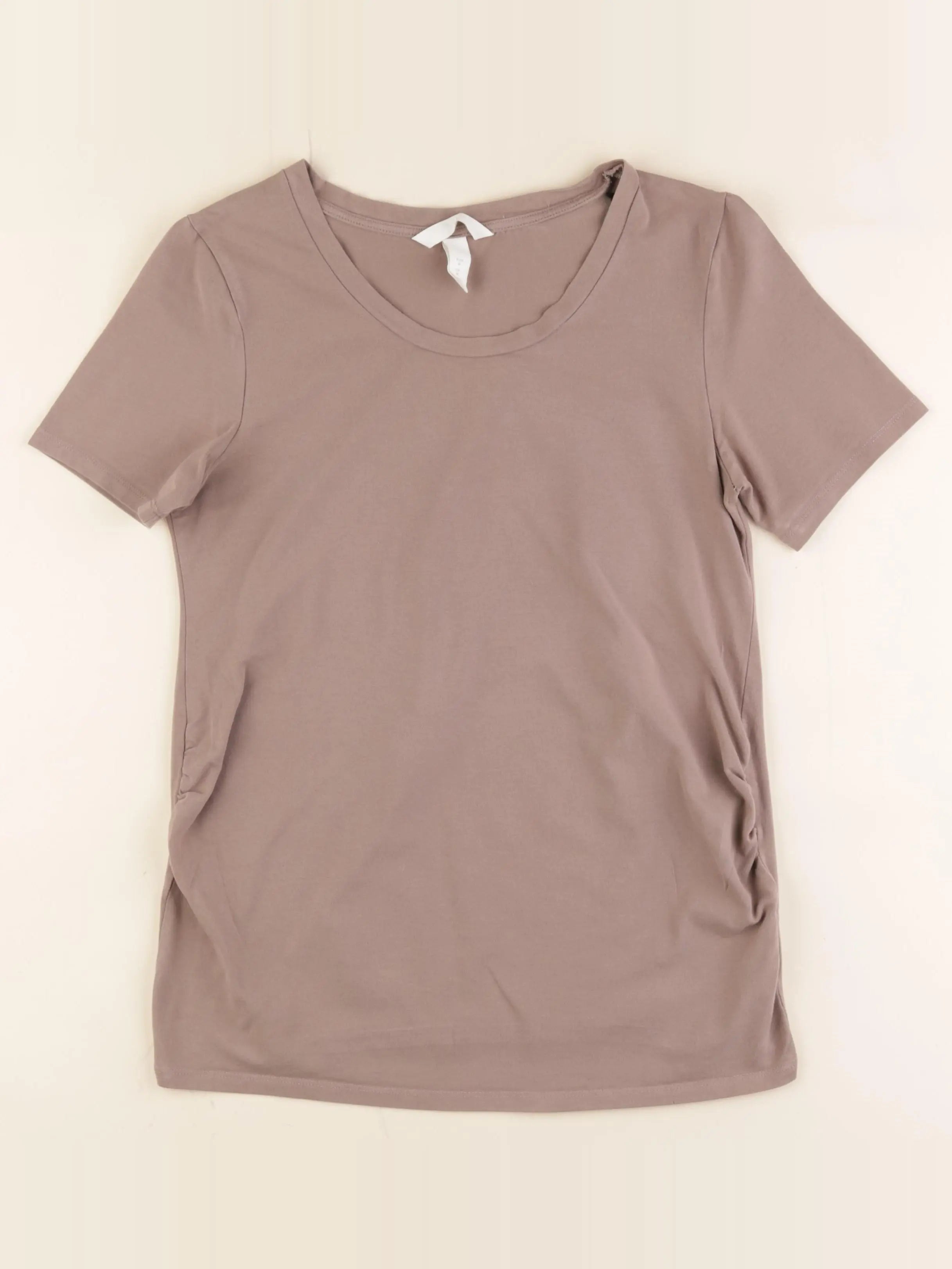 H&M - tee-shirt grossesse marron - m