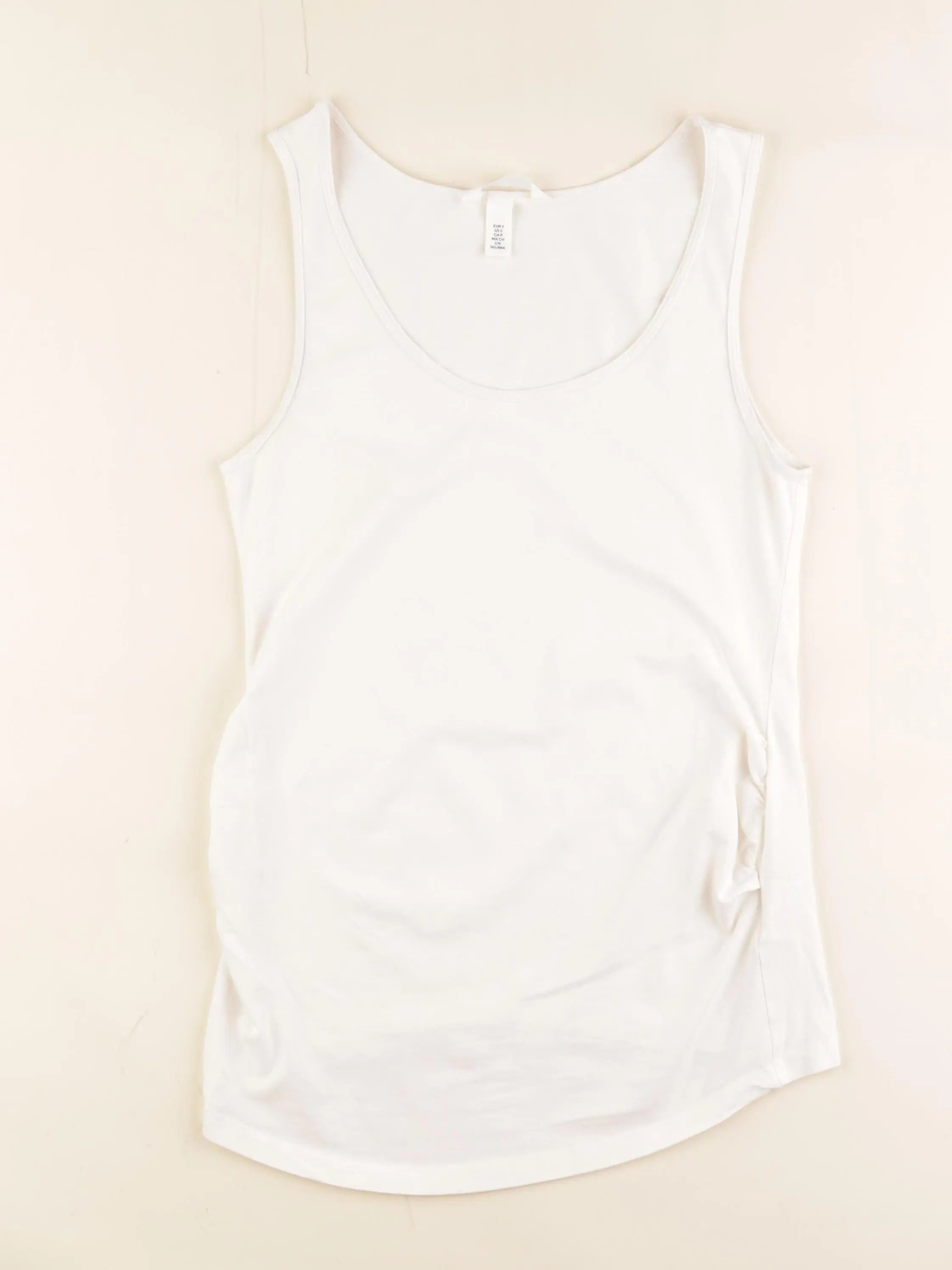 H&M - débardeur grossesse blanc - s