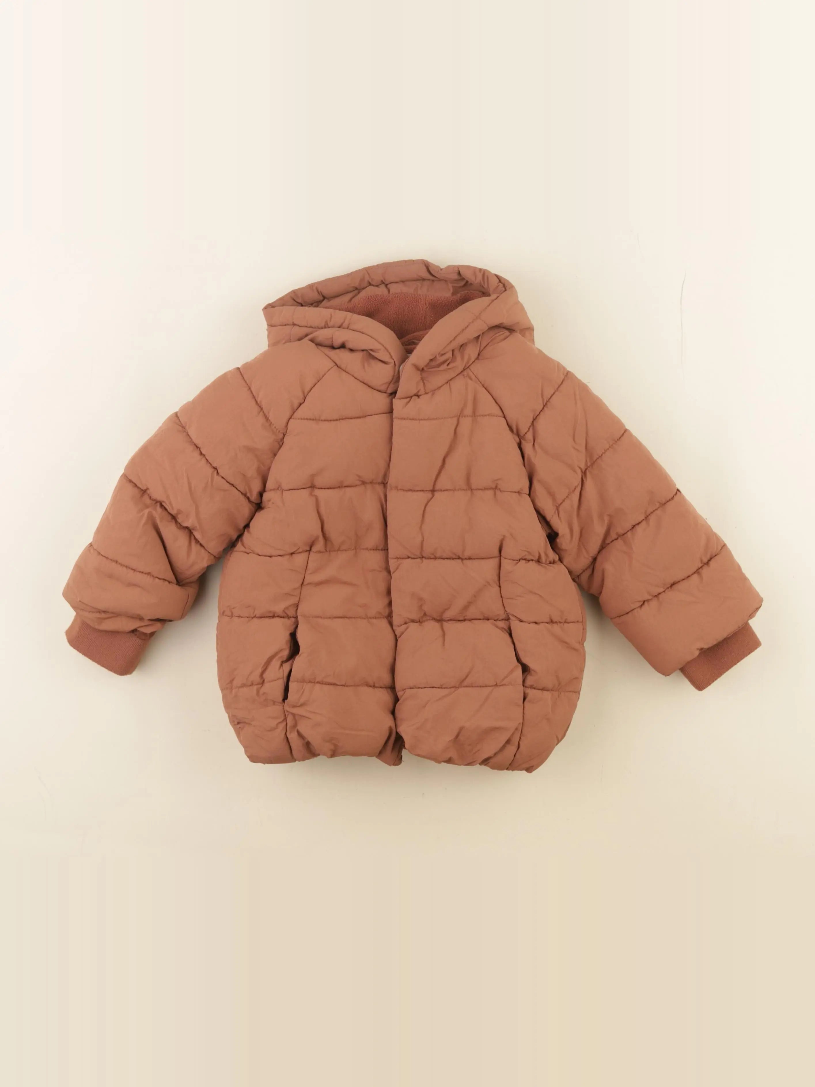 Vertbaudet - doudoune marron - 2 ans