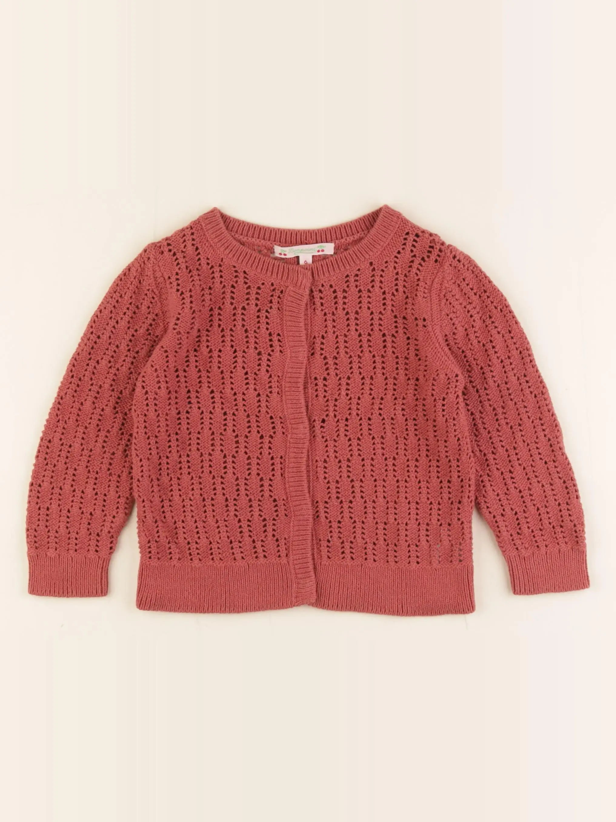 Bonpoint - gilet rouge - 6 ans