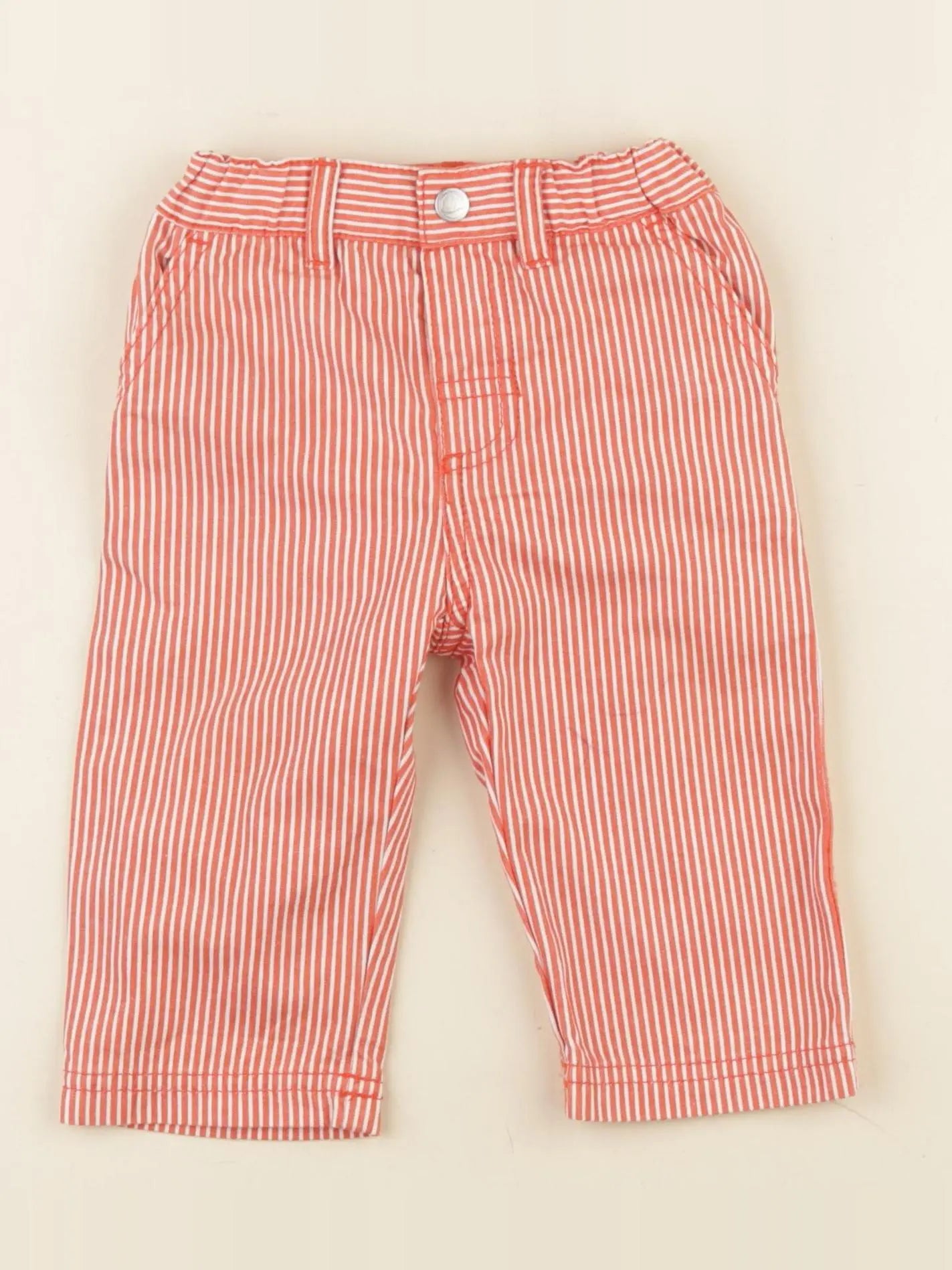 Petit Bateau - pantalon rouge - 6 mois