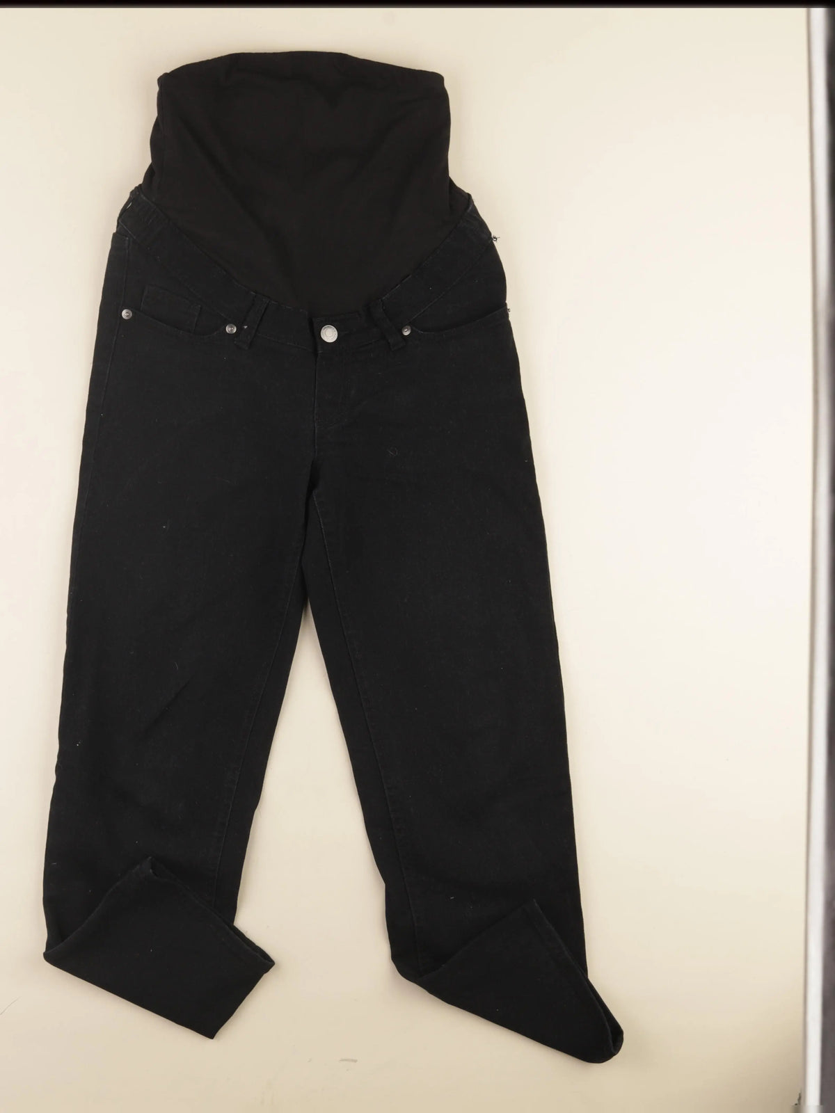 H&M - jean grossesse noir - xs