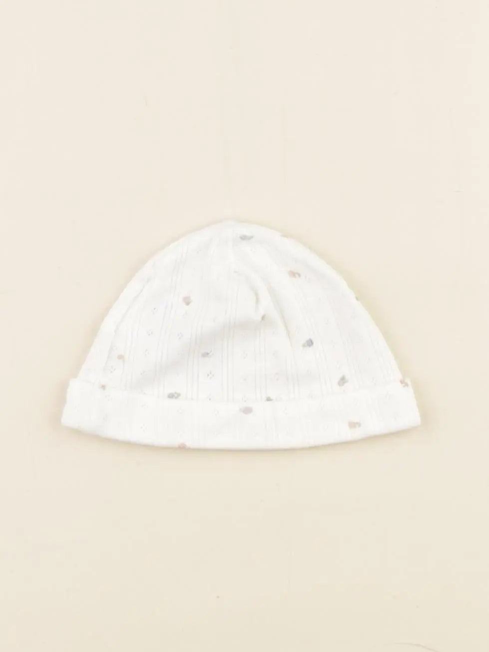 H&M - bonnet de naissance blanc - 0 mois
