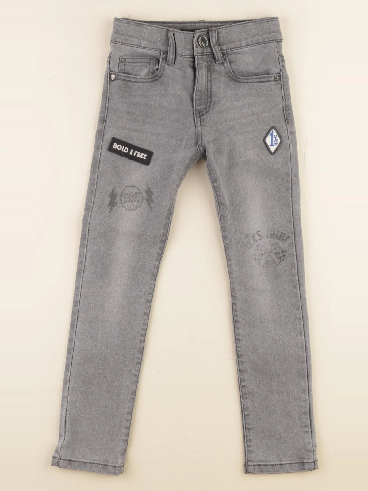 IKKS - jean gris - 6 ans