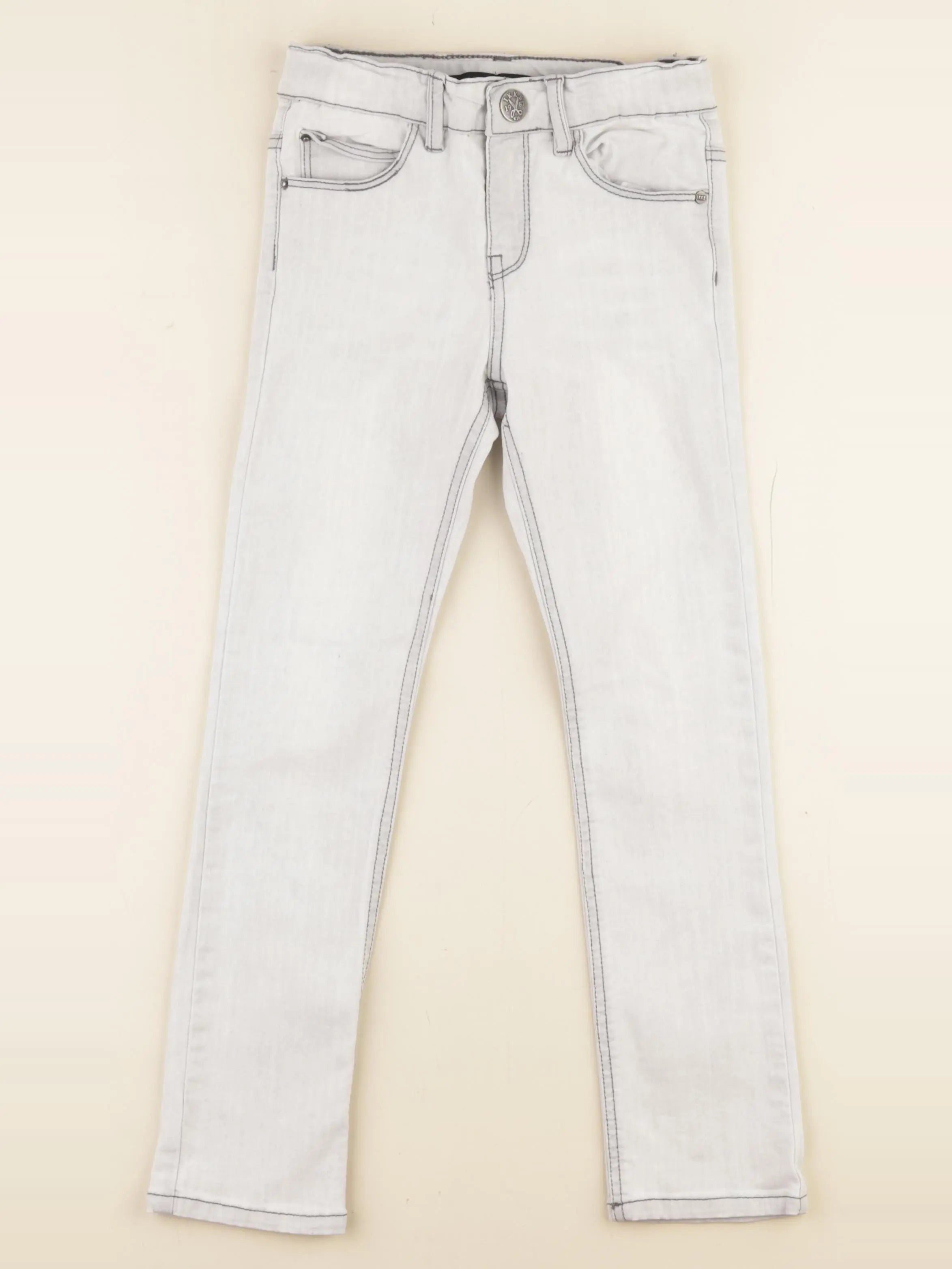 IKKS - jean gris - 7 ans