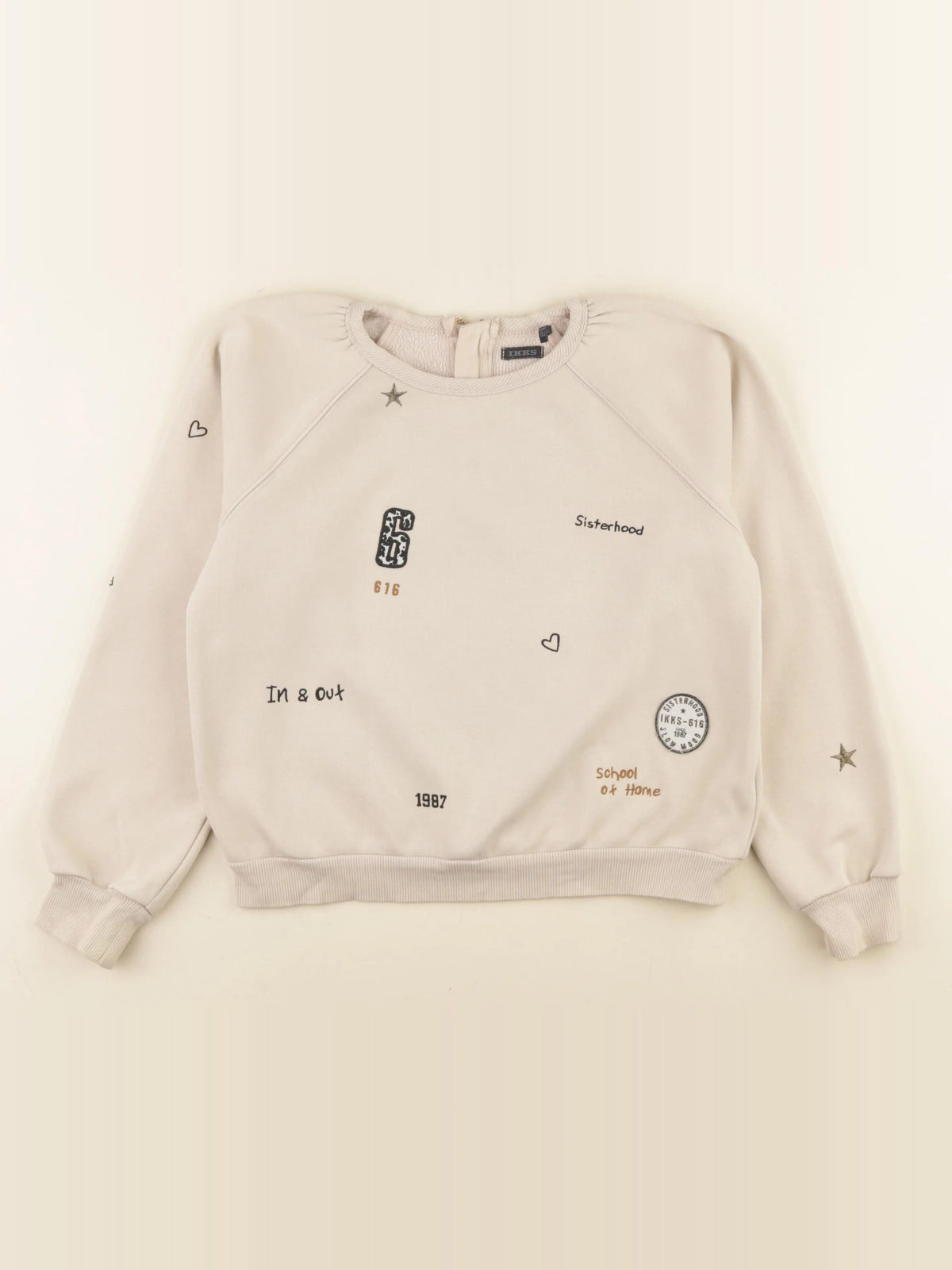 IKKS - sweat beige, bronze - 12 ans