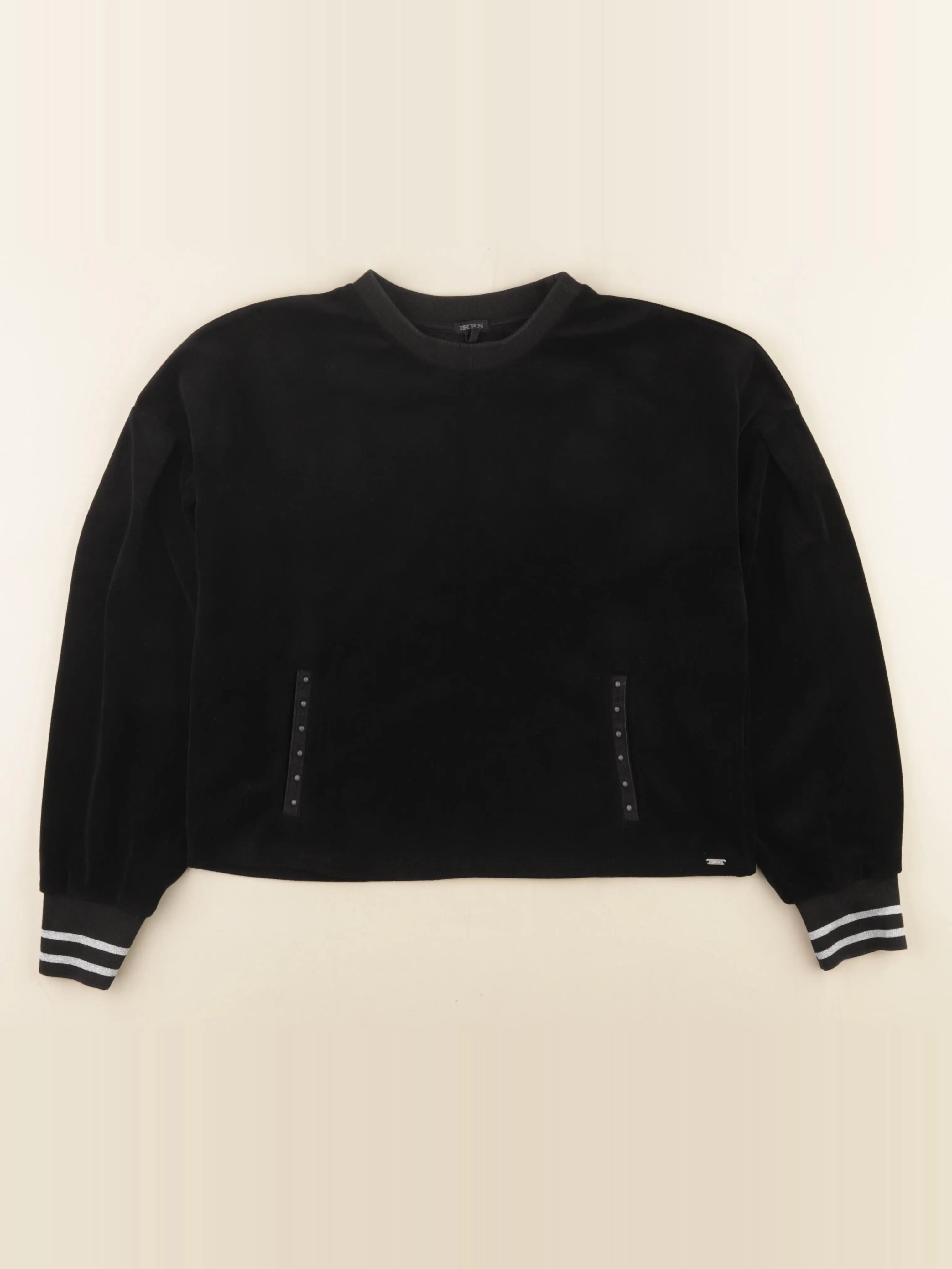 IKKS - sweat noir, argent - 14 ans
