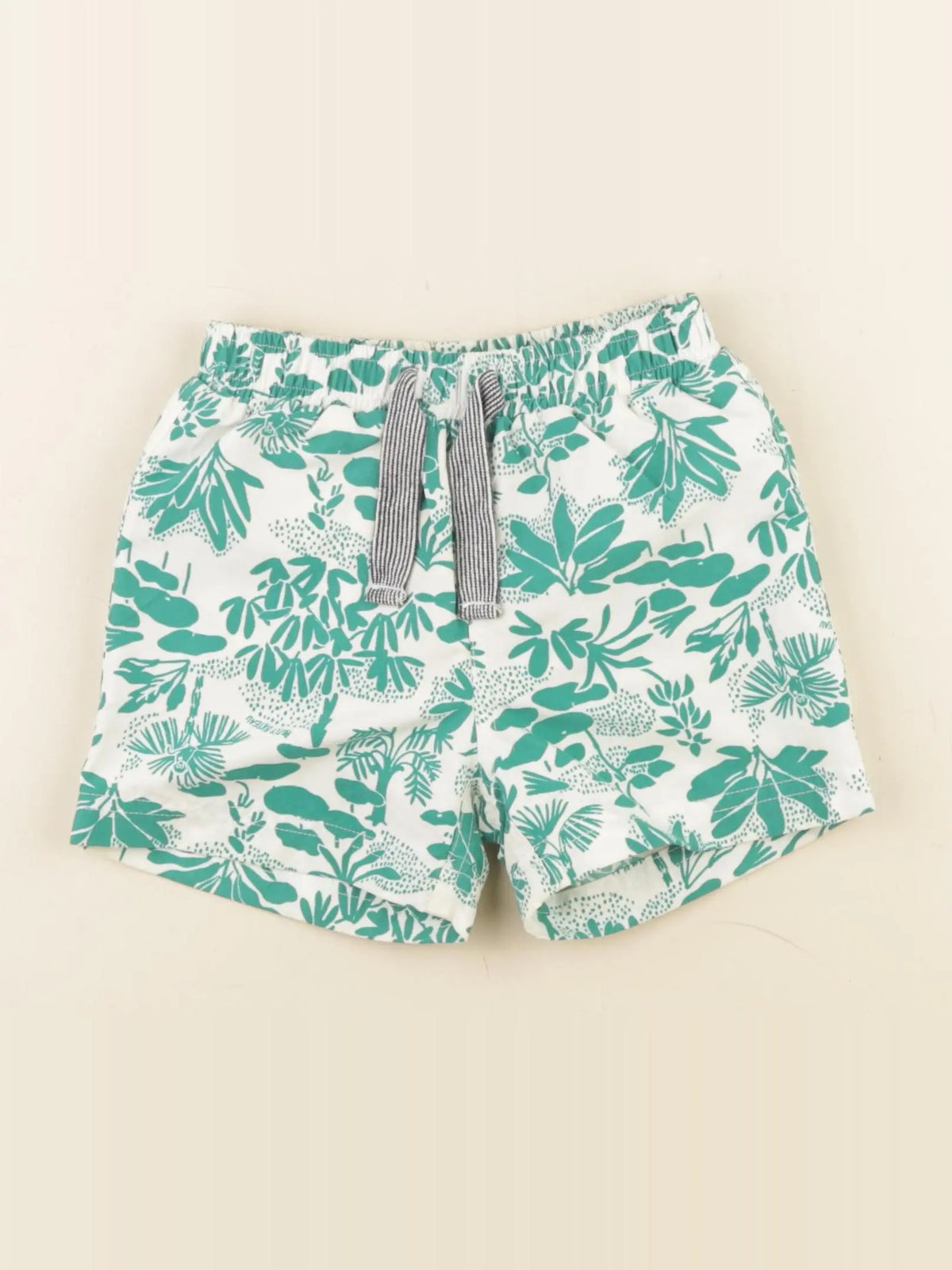 Petit Bateau - maillot de bain blanc, vert - 24 mois