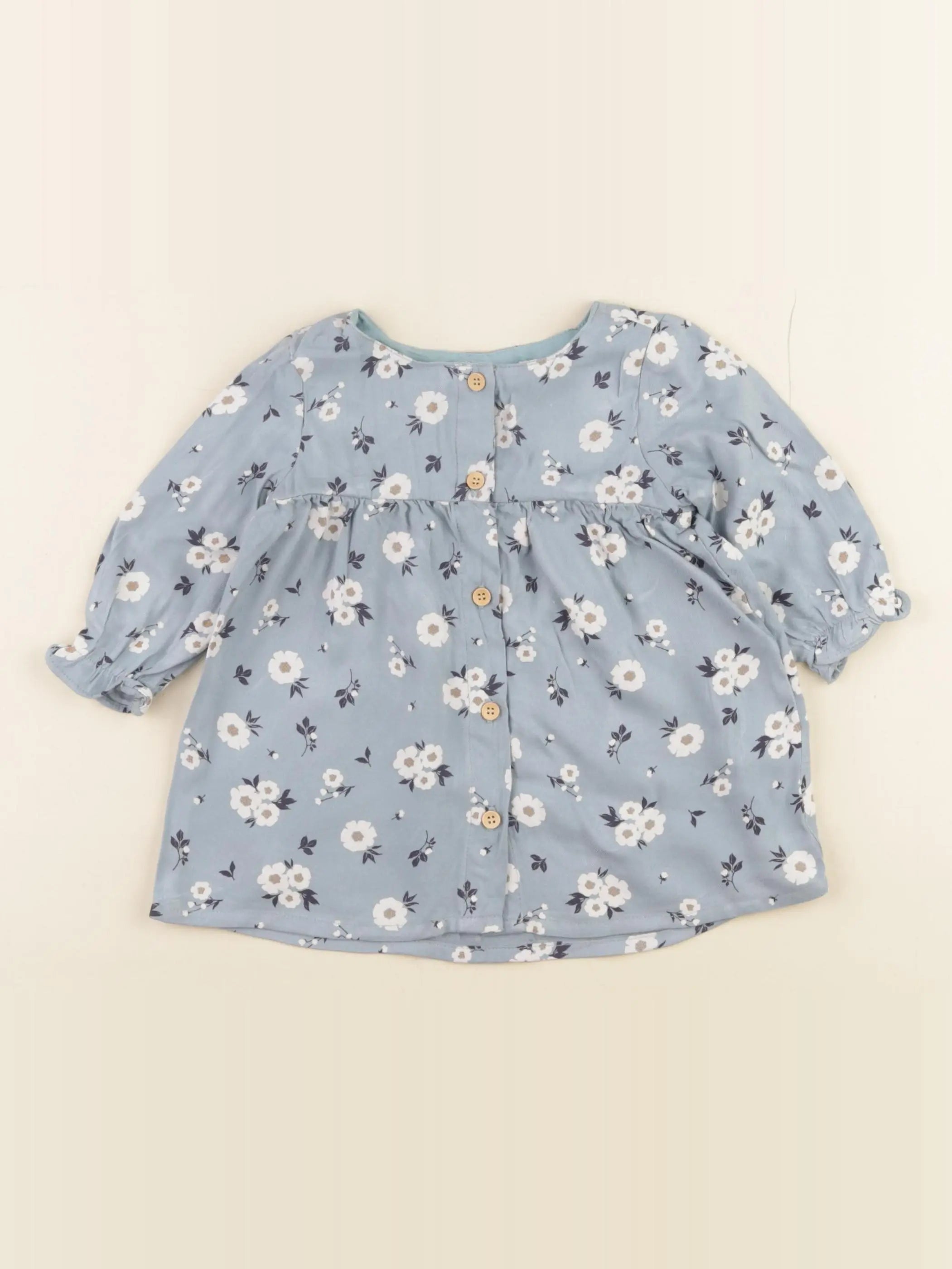 Eden & Victor - robe bleu - 9 mois