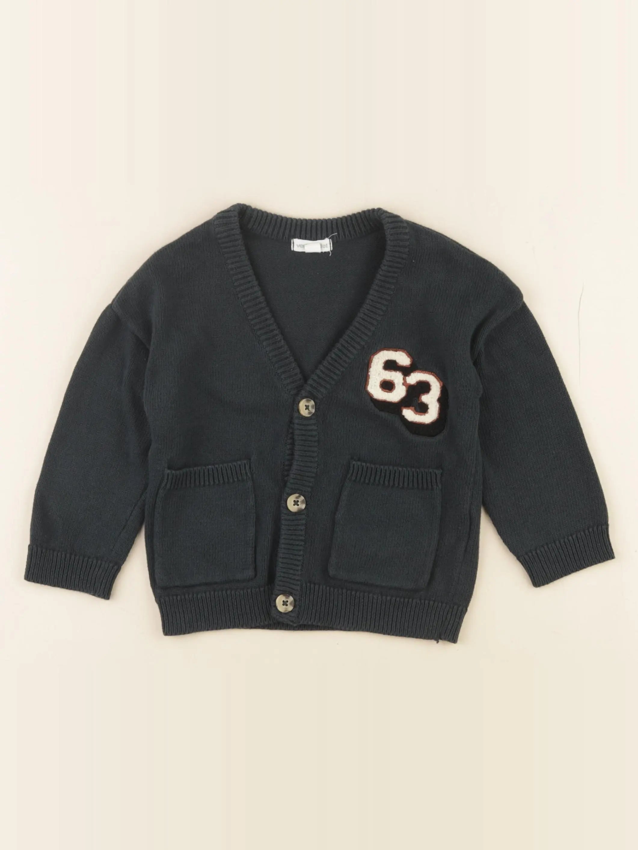 Vertbaudet - gilet bleu - 3 ans