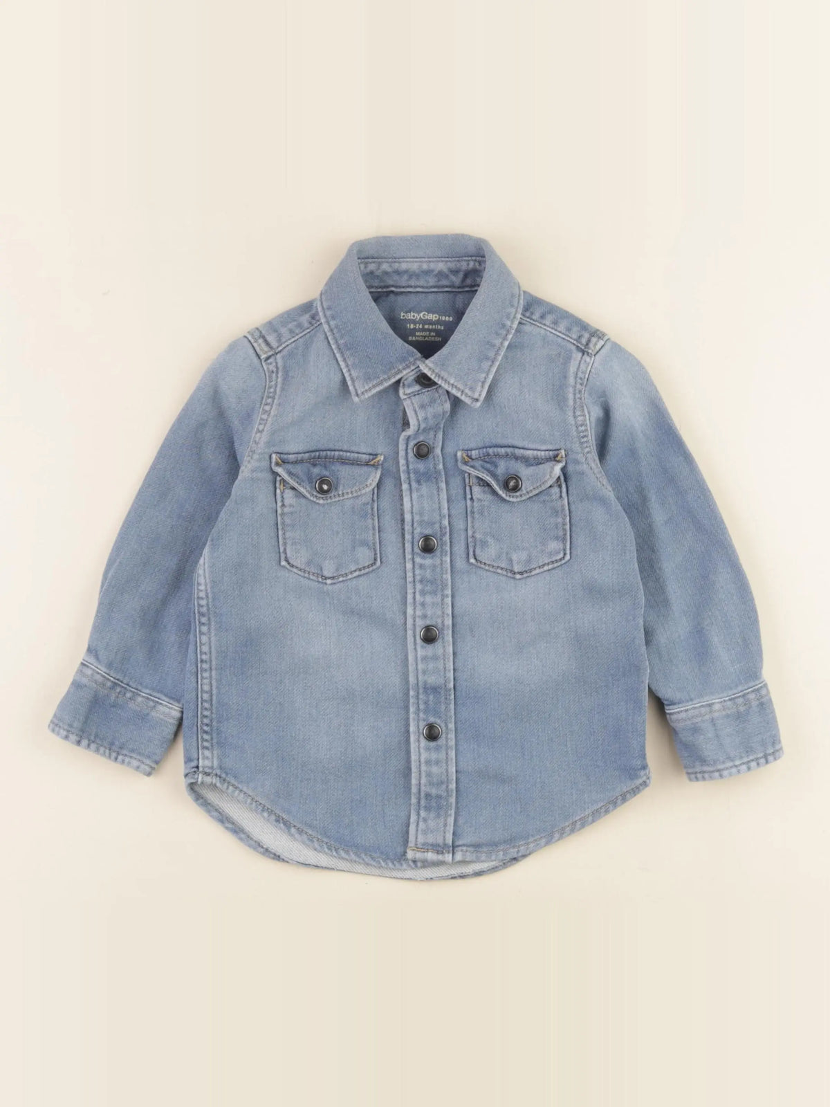 GAP - chemise bleu - 18/24 mois