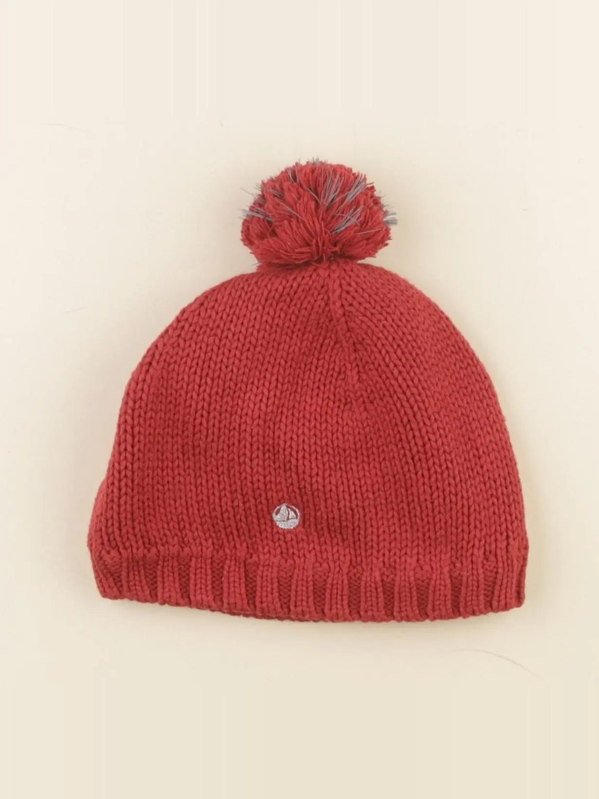Petit Bateau - bonnet rouge - 3/4 ans