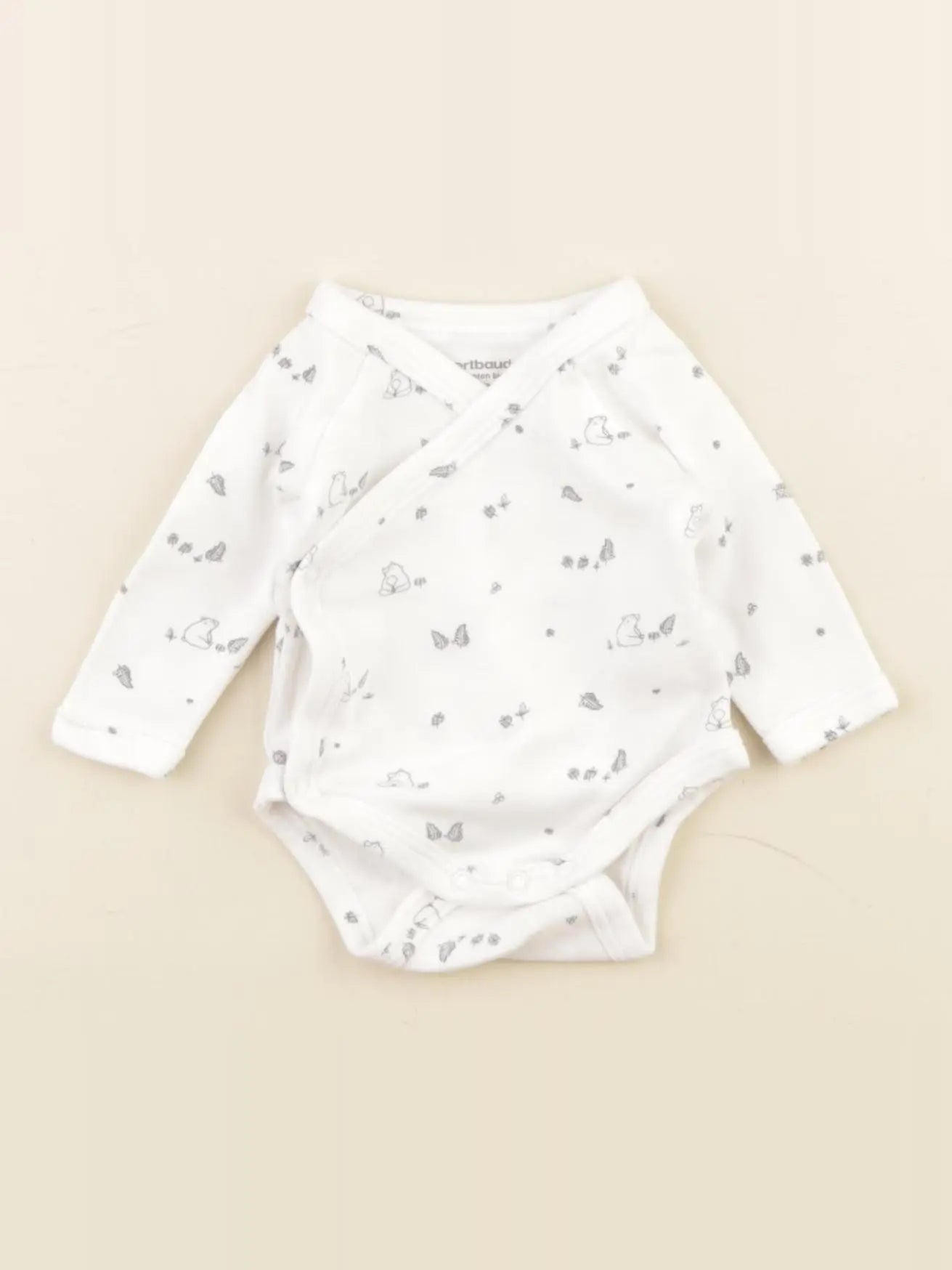 Vertbaudet - body blanc - 0 mois