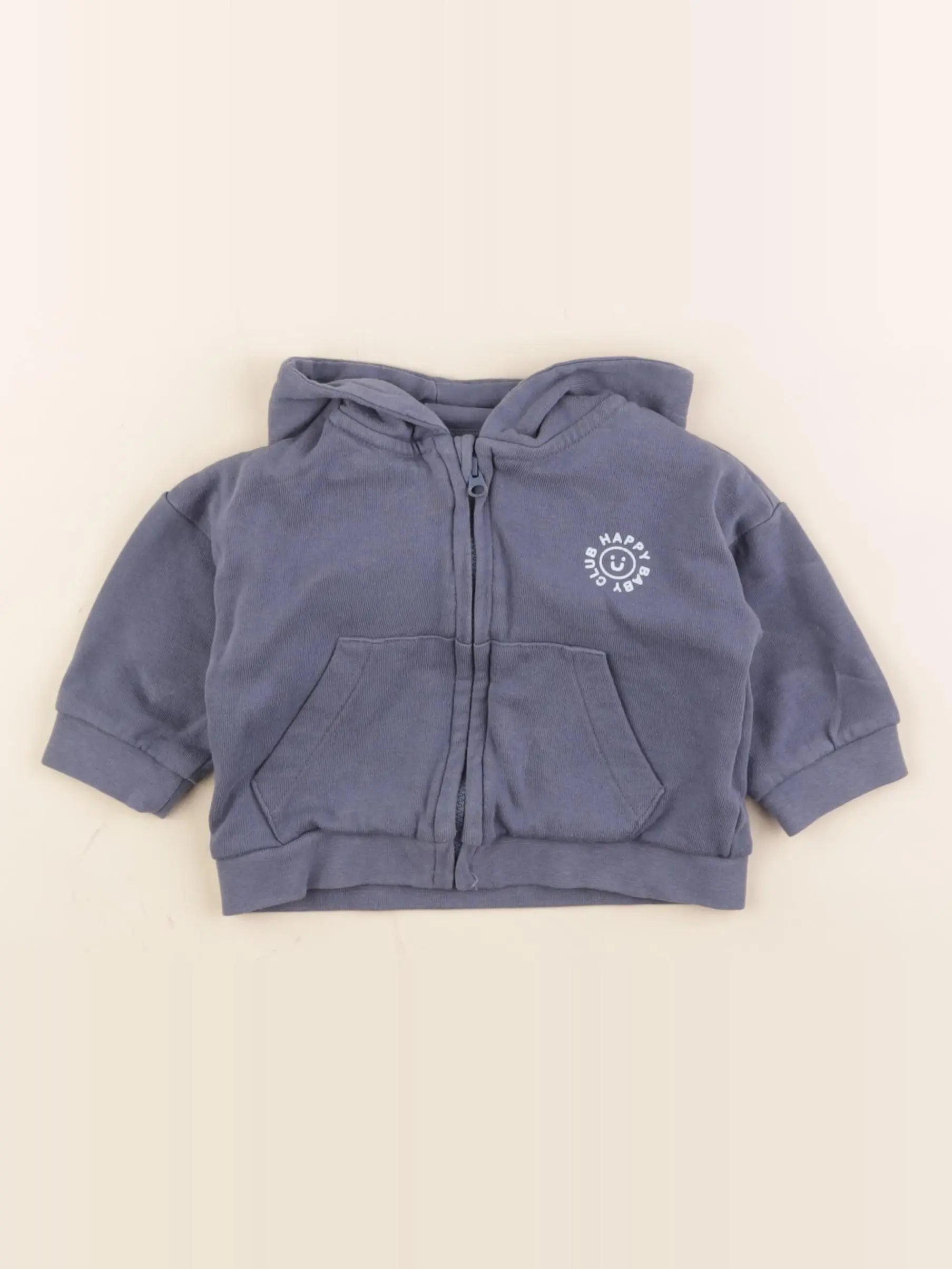 Vertbaudet - sweat bleu - 6 mois
