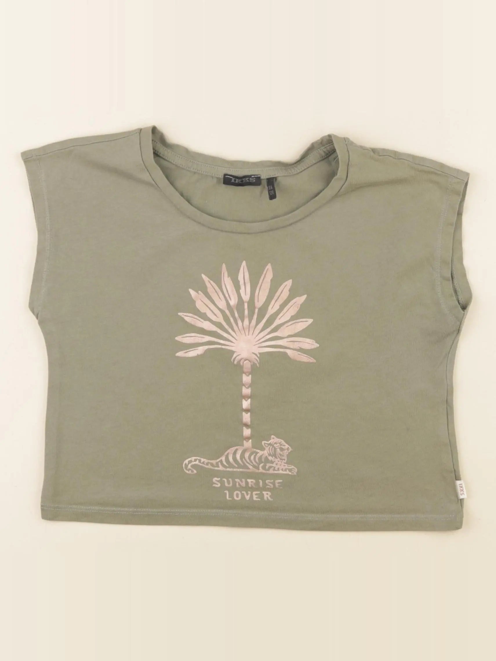 IKKS - tee-shirt vert - 8 ans
