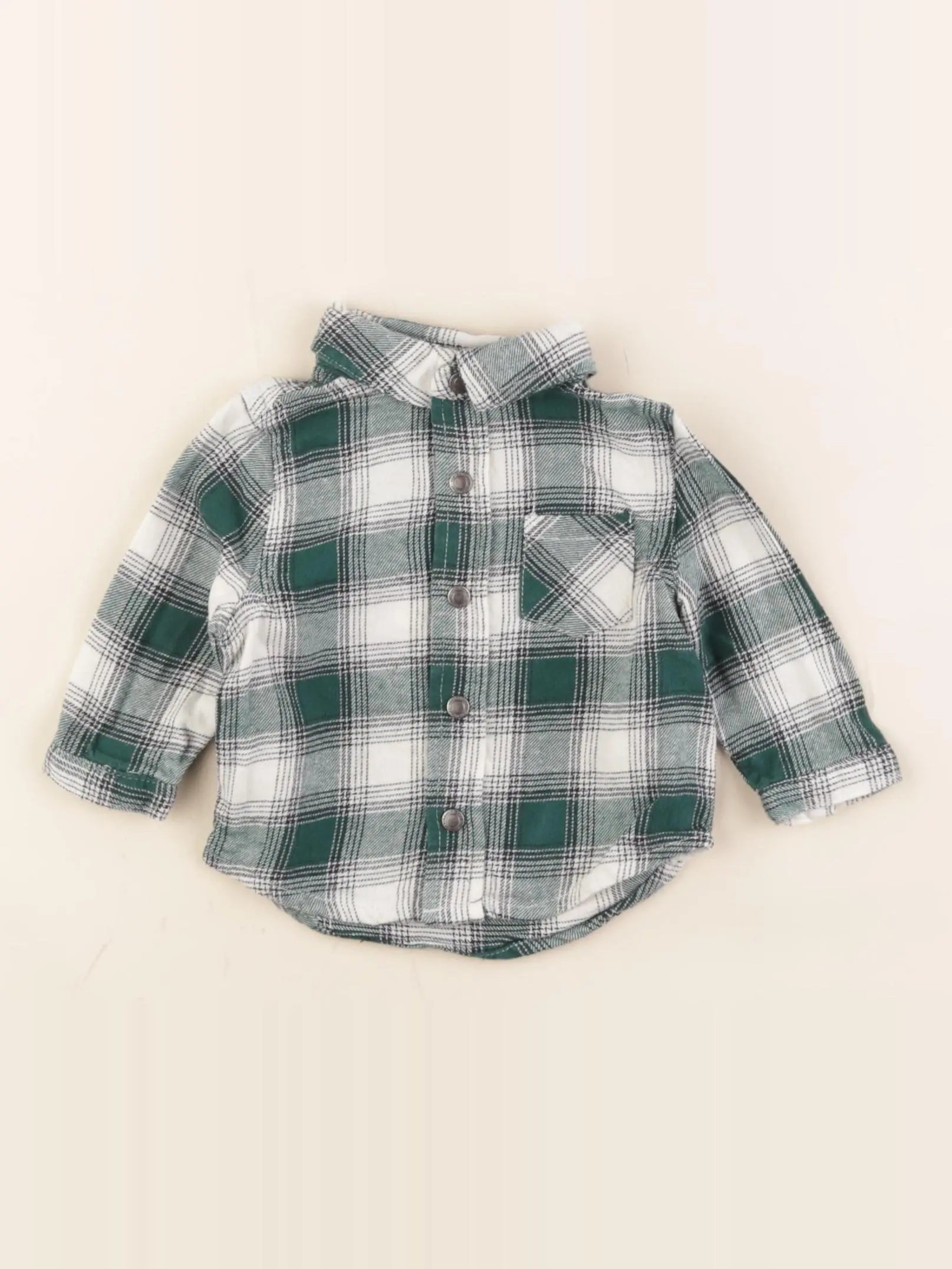 Vertbaudet - chemise vert - 3 mois