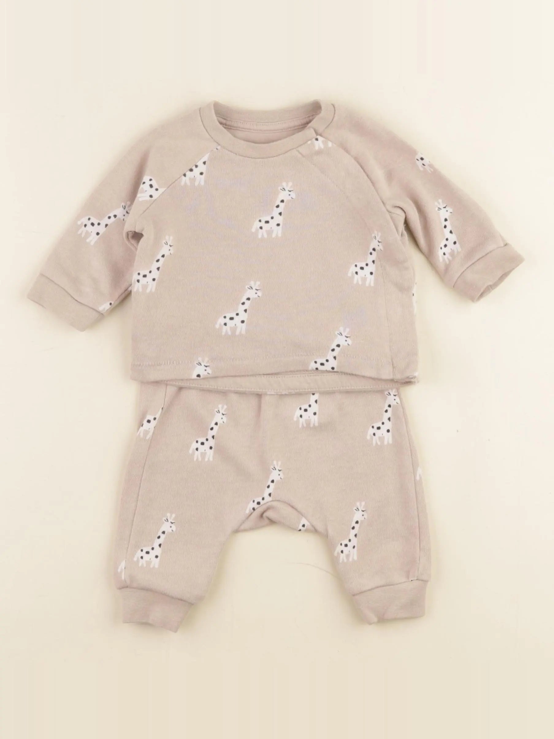 H&M - ensemble marron - 0 mois