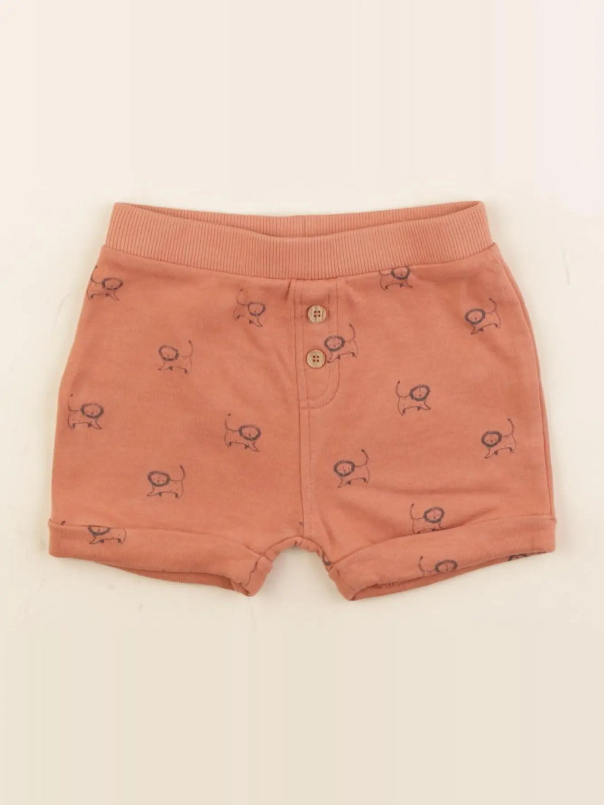 Vertbaudet - short orange - 9 mois