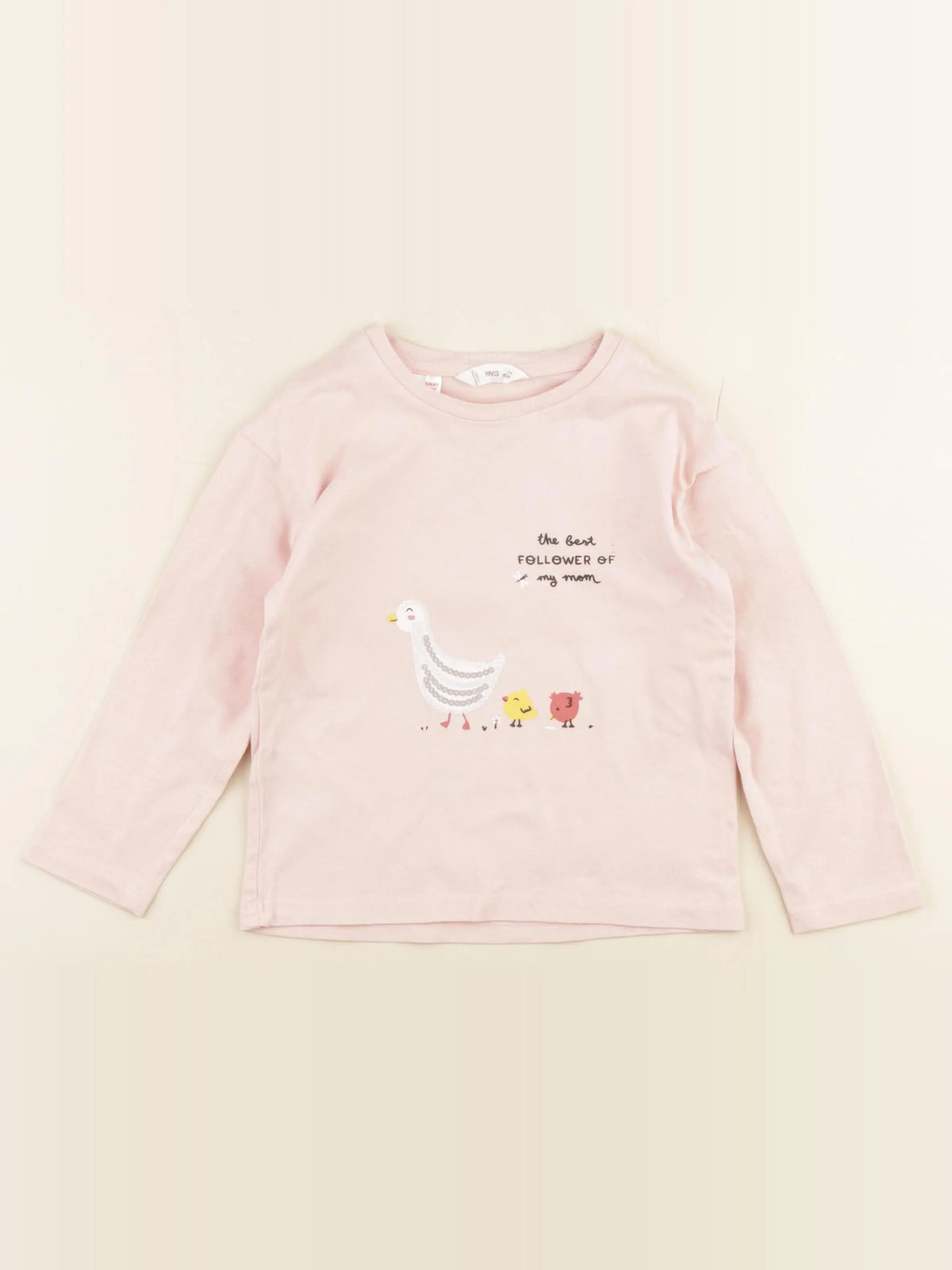 Mango - tee-shirt rose - 2/3 ans