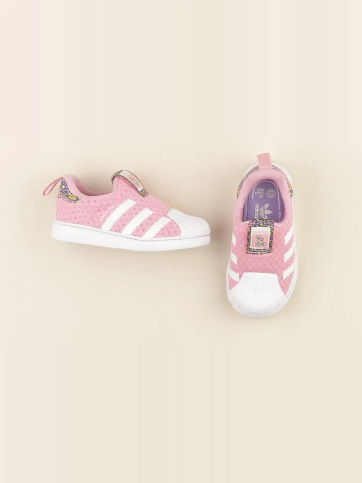 Adidas - tennis élastiqué rose - pointure 22