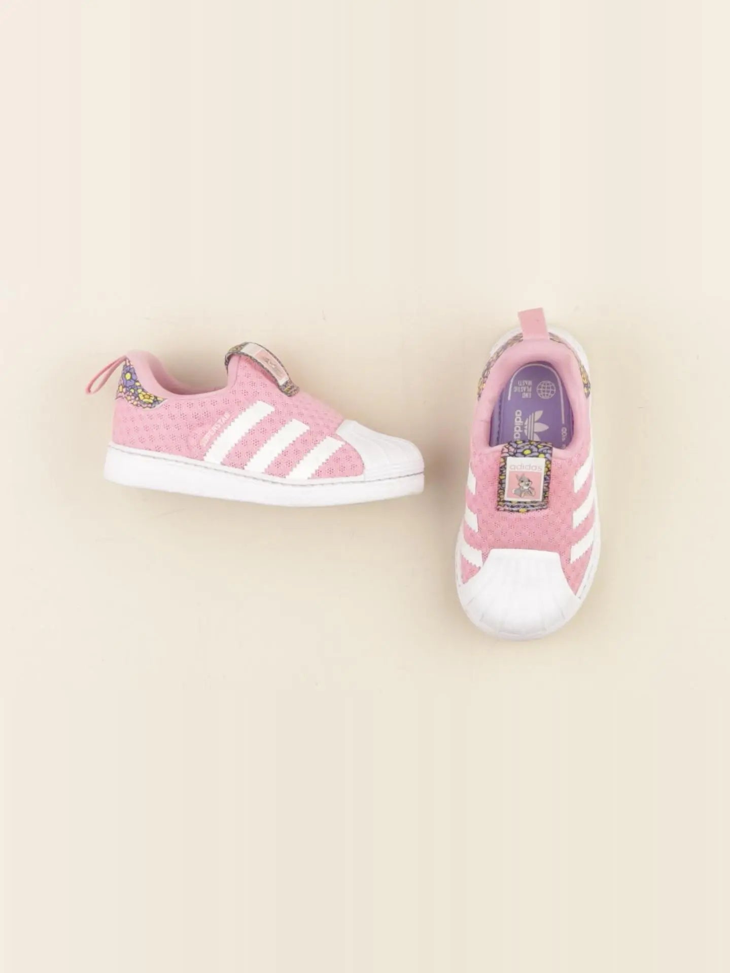 Adidas - tennis élastiqué rose - pointure 22