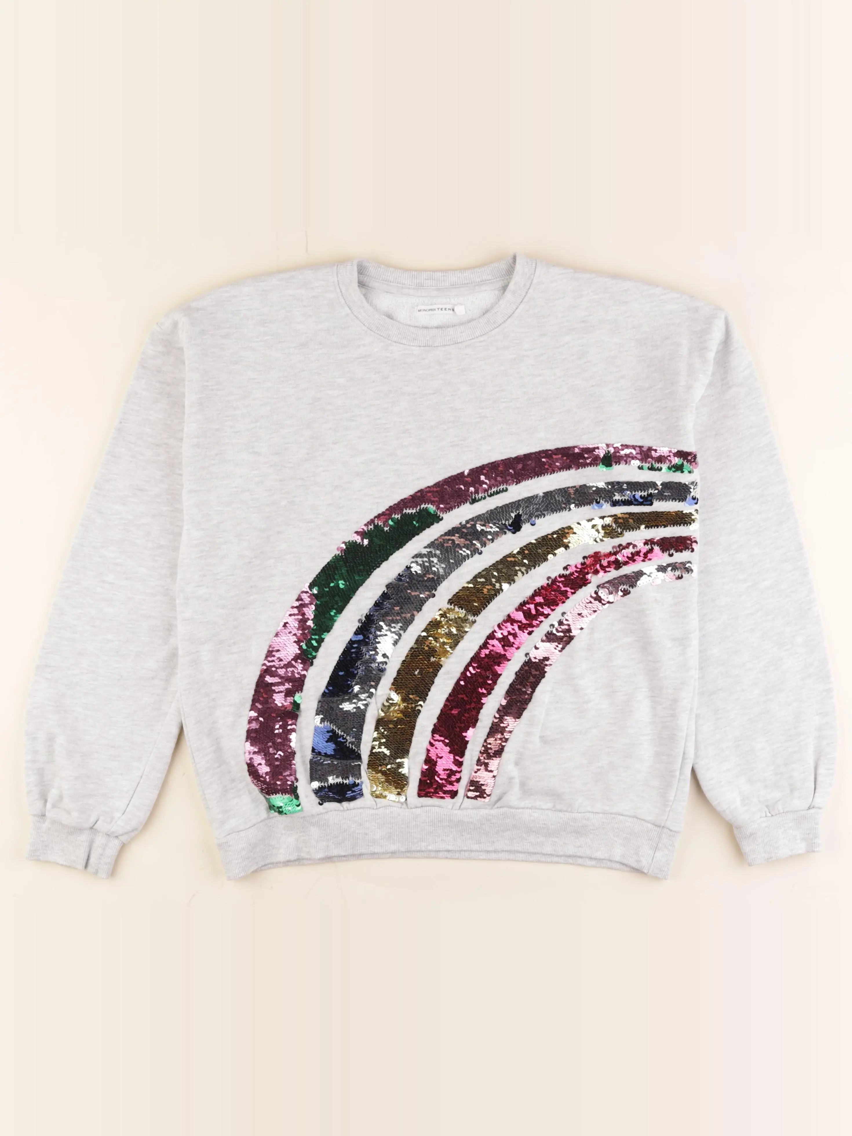 Monoprix - sweat gris - 14 ans