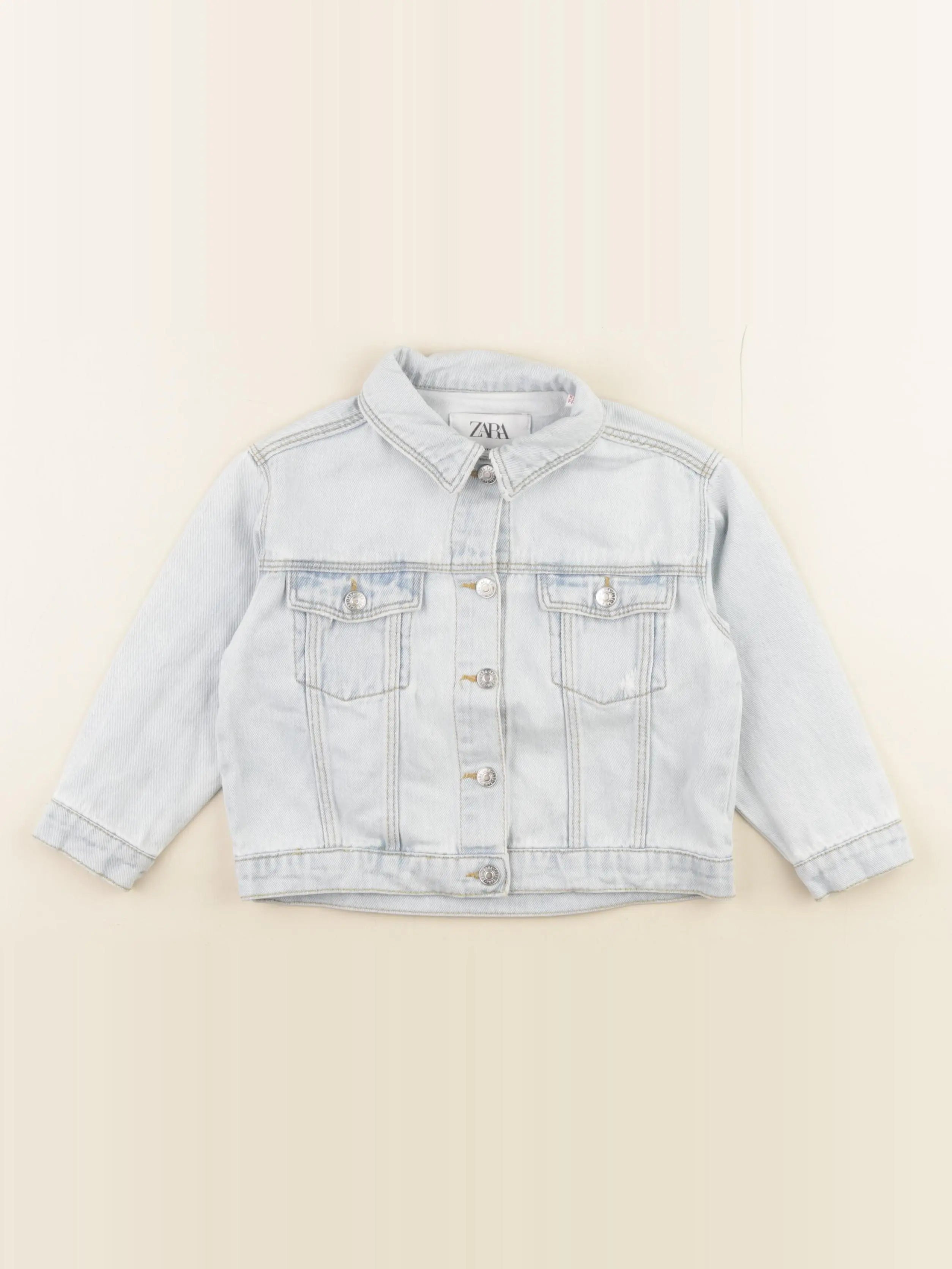 Zara - veste imprimé au dos bleu - 2/3 ans