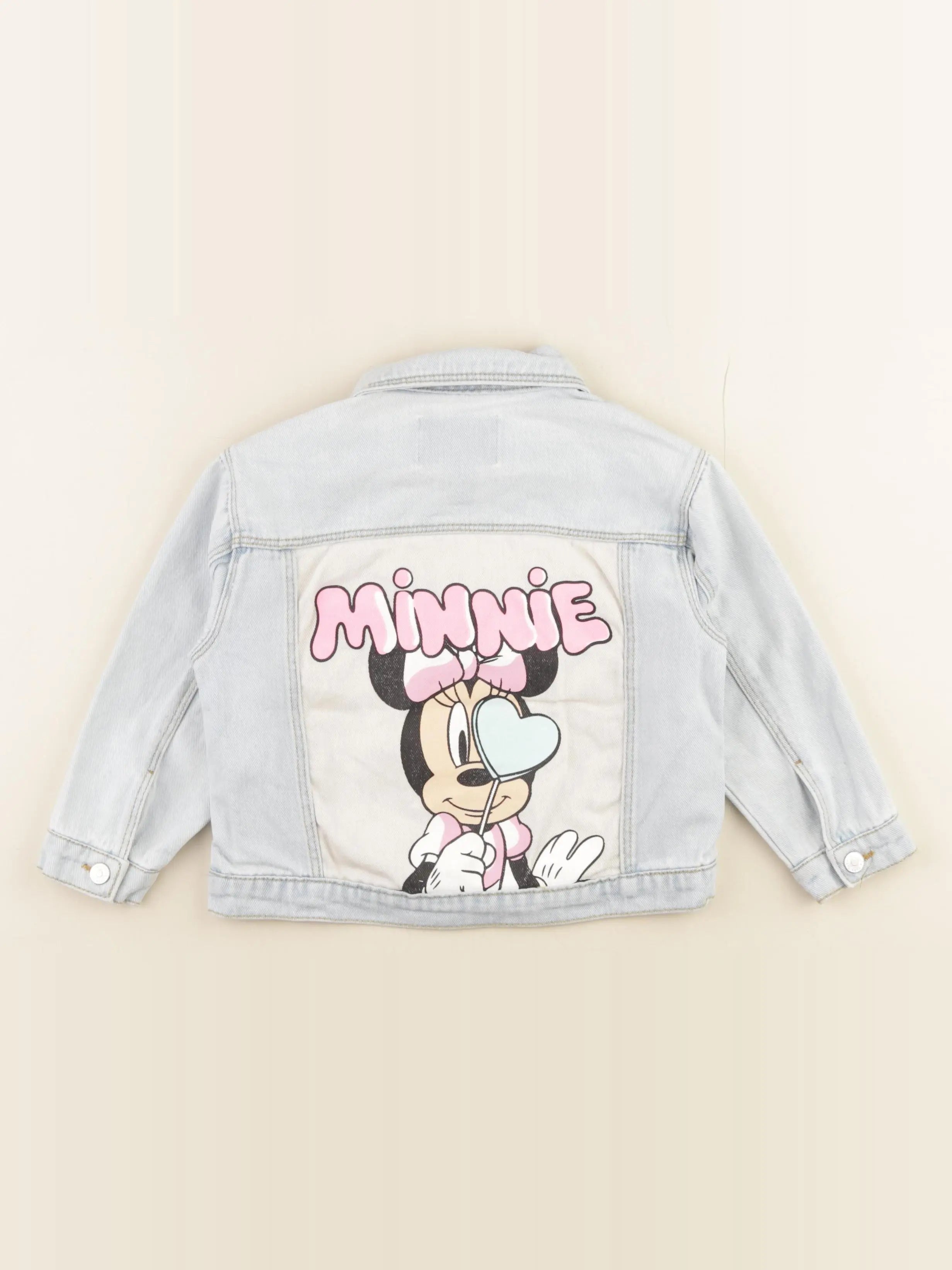 Zara - veste imprimé au dos bleu - 2/3 ans