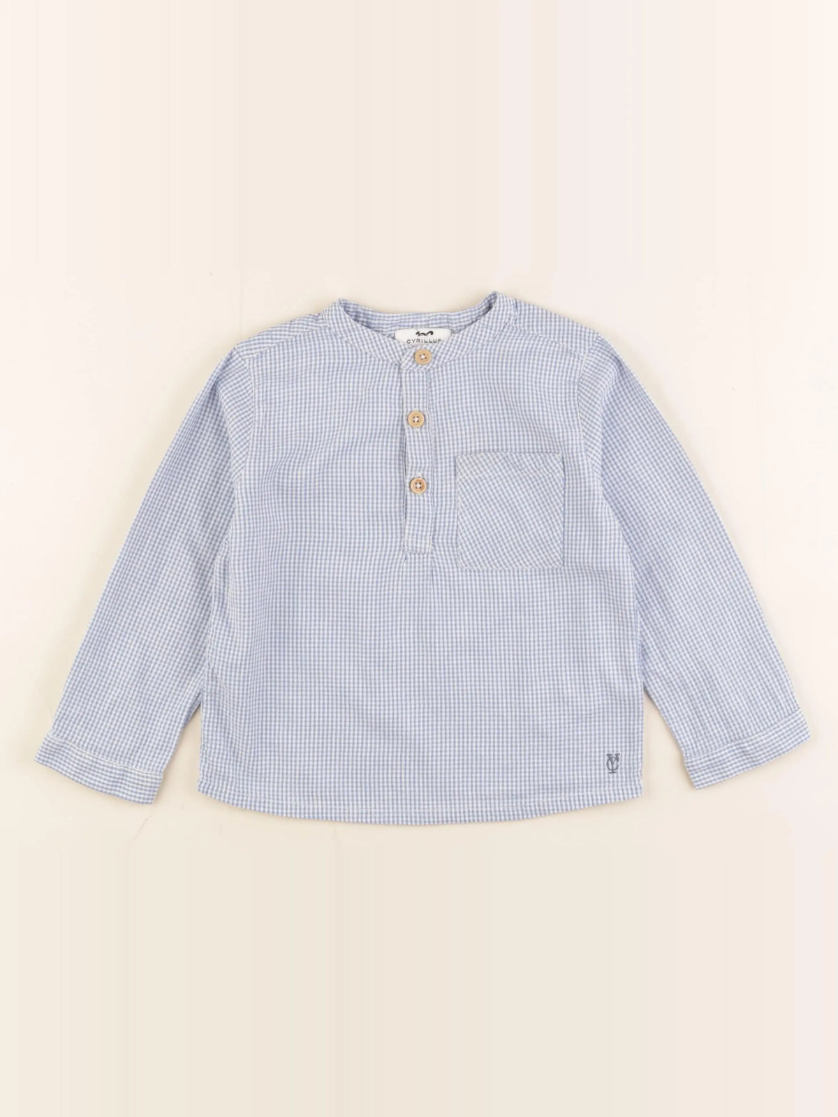 Cyrillus - chemise bleu, blanc - 36 mois