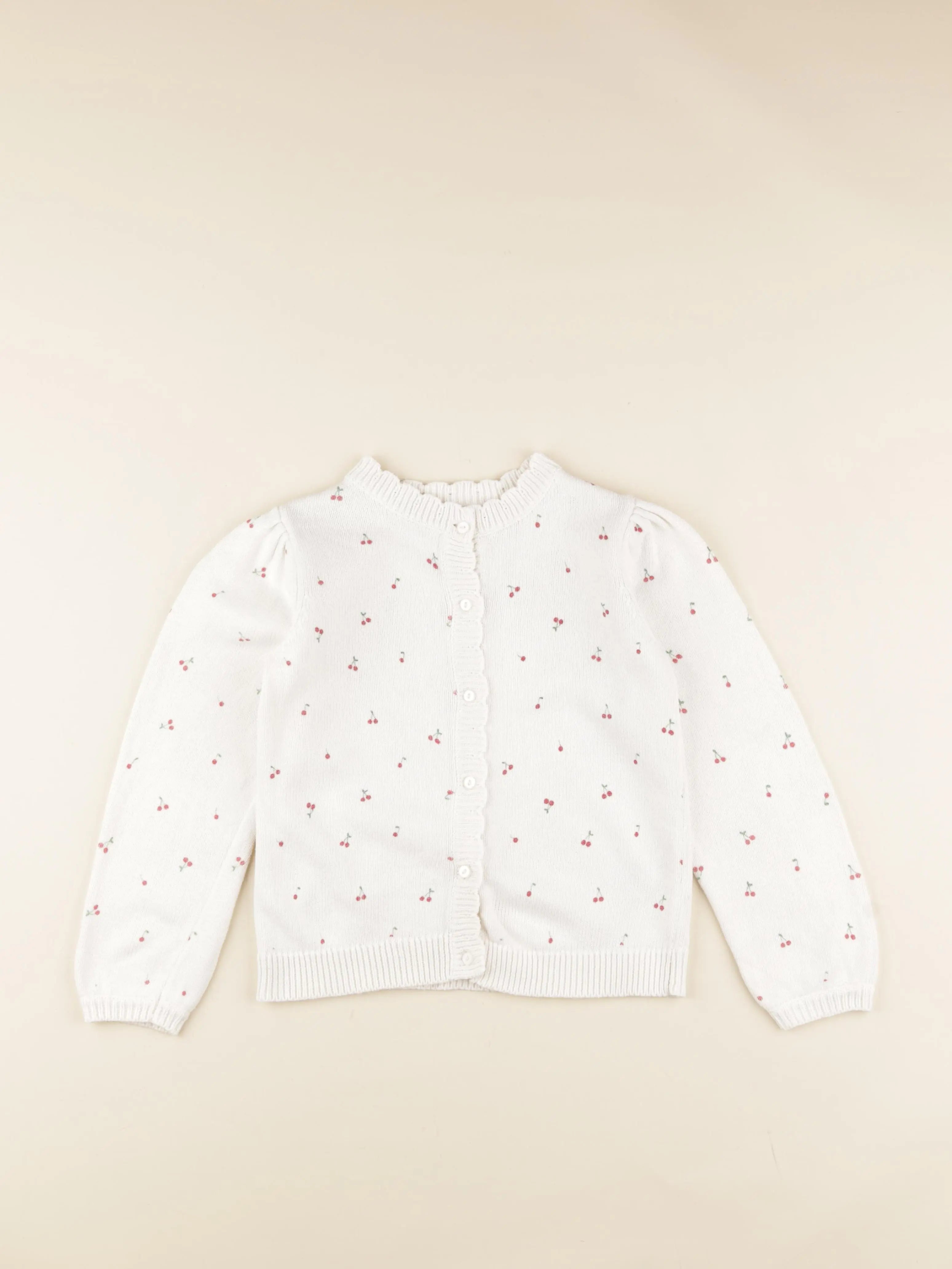 Vertbaudet - gilet blanc - 8 ans