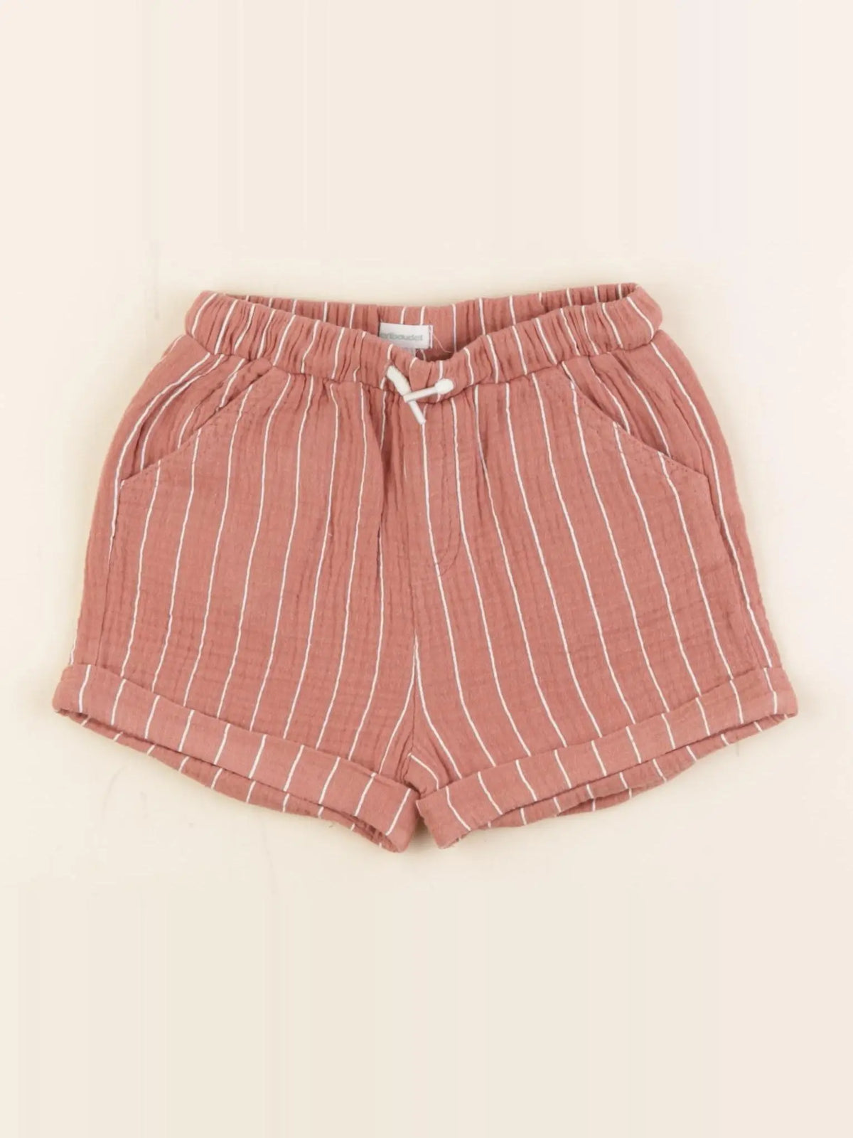 Vertbaudet - short marron - 24 mois