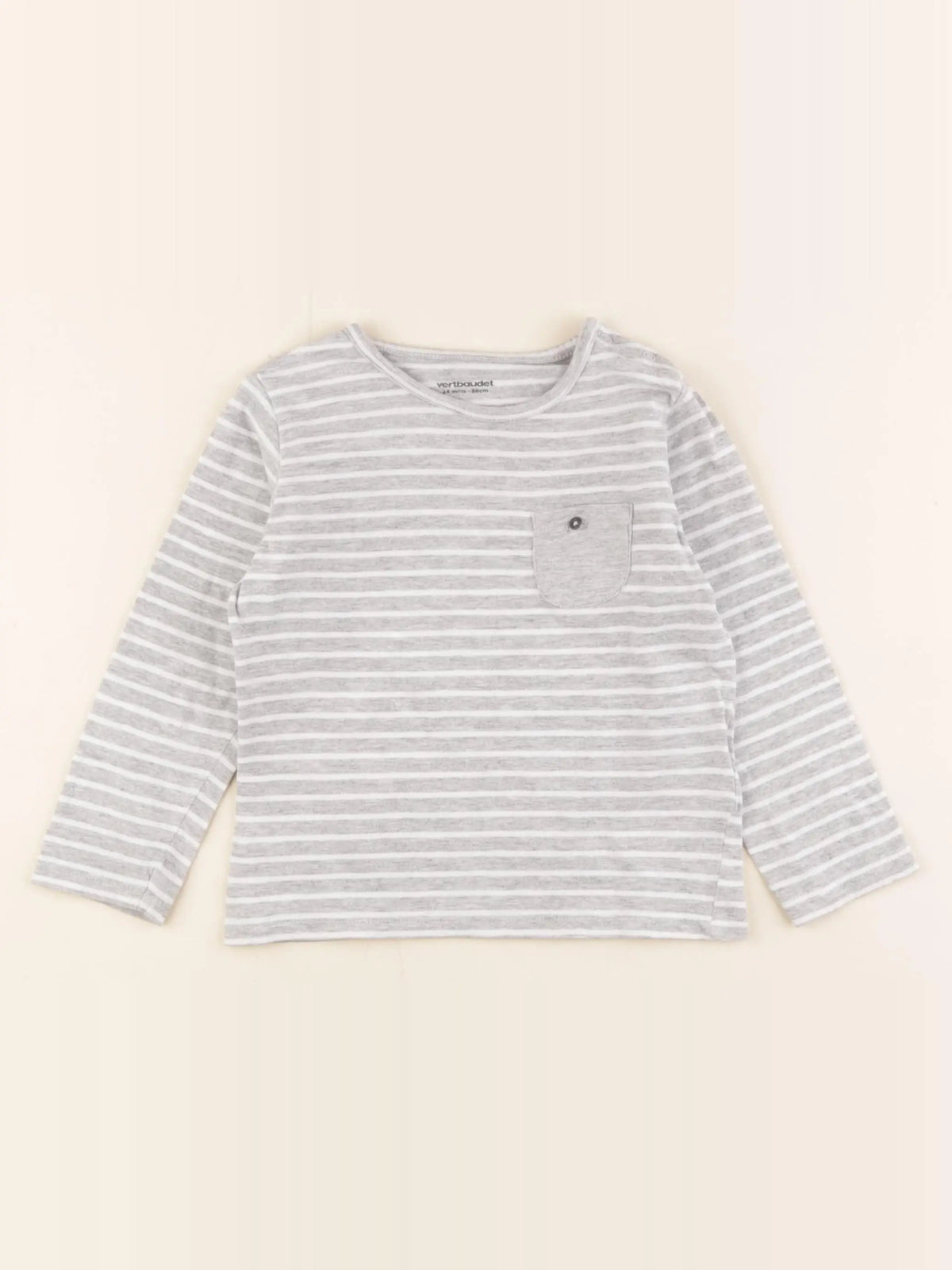 Vertbaudet - tee-shirt gris - 24 mois