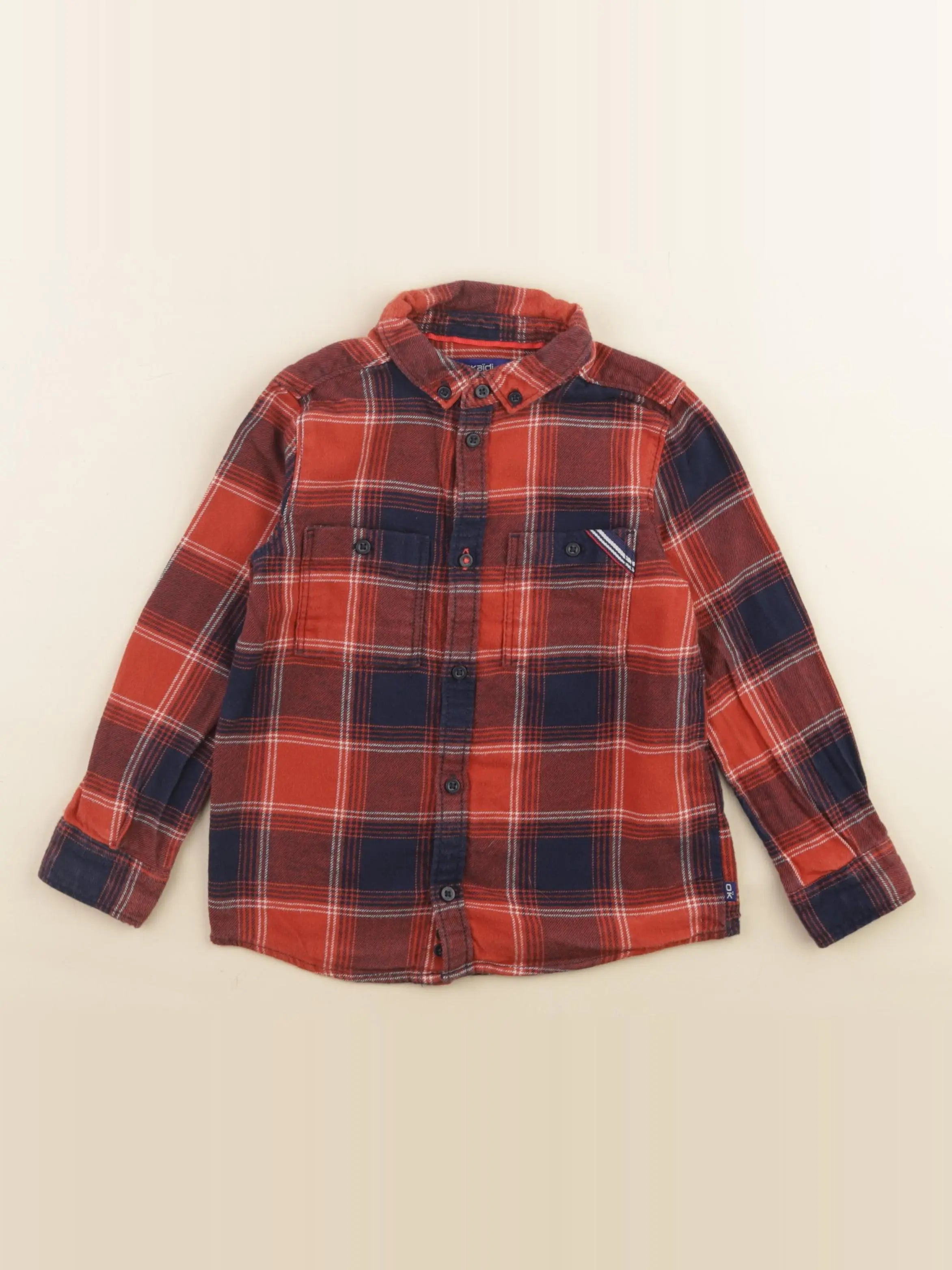 Okaidi - chemise orange - 3 ans