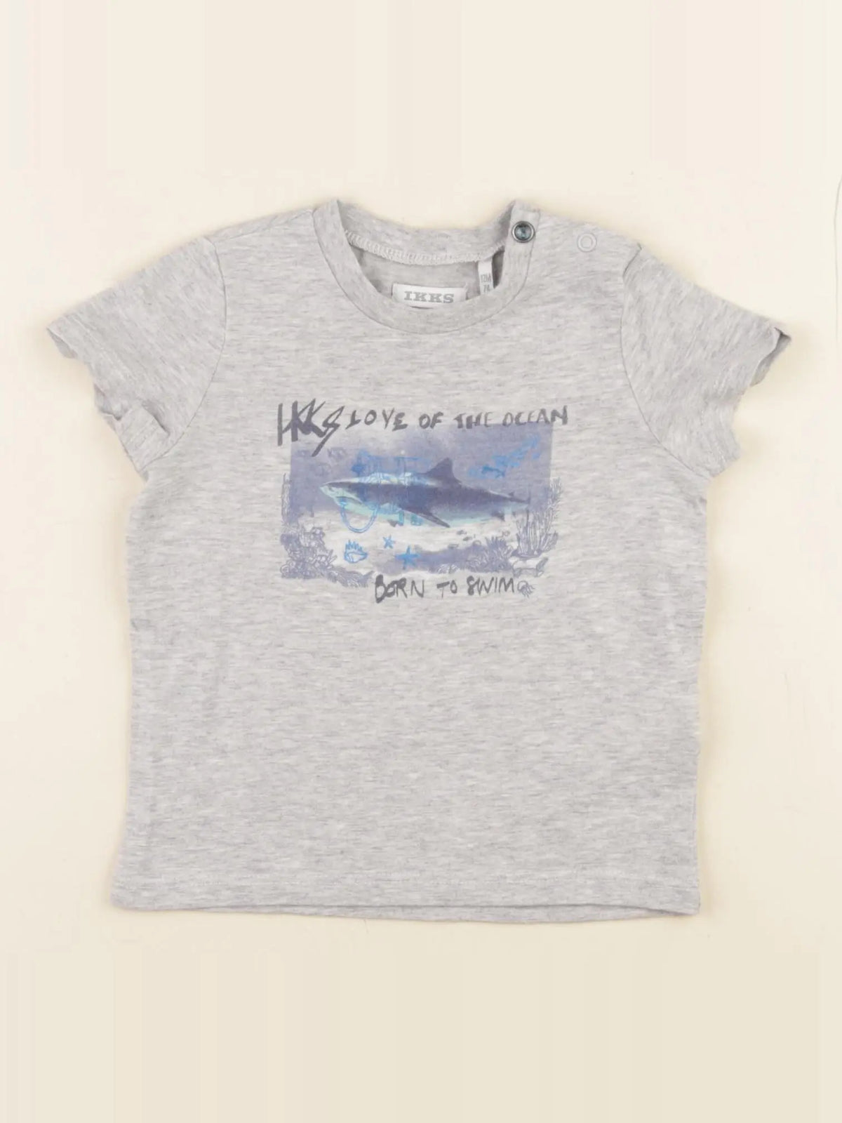 IKKS - tee-shirt gris - 12 mois