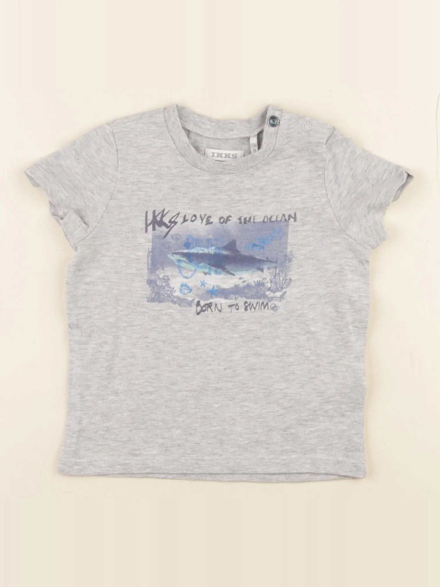 IKKS - tee-shirt gris - 12 mois