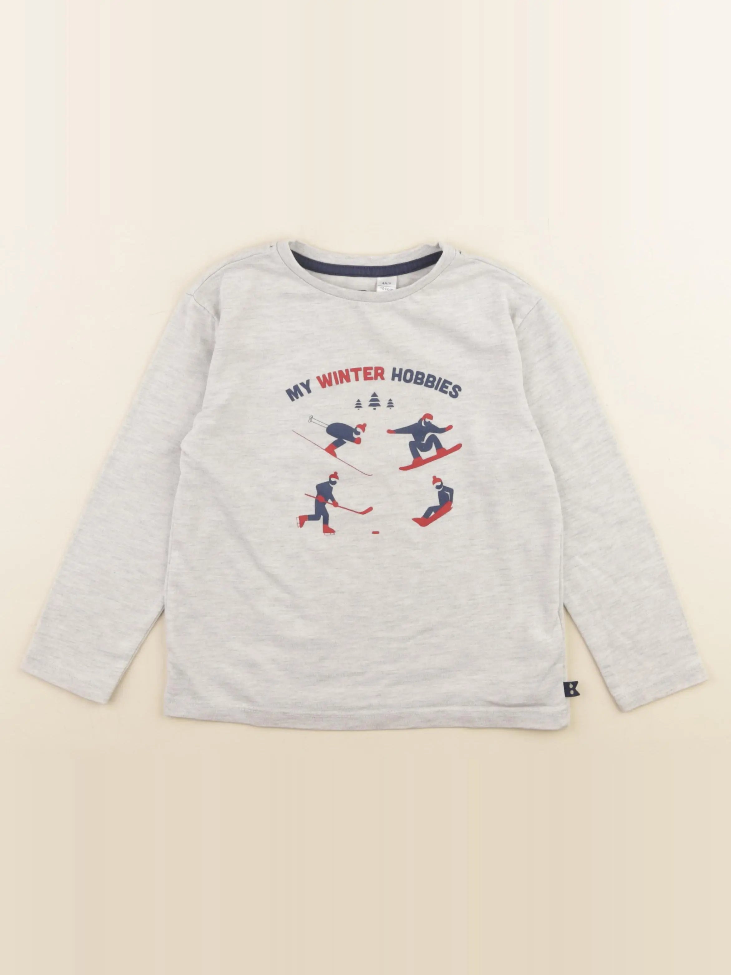 Okaidi - tee-shirt gris - 4 ans