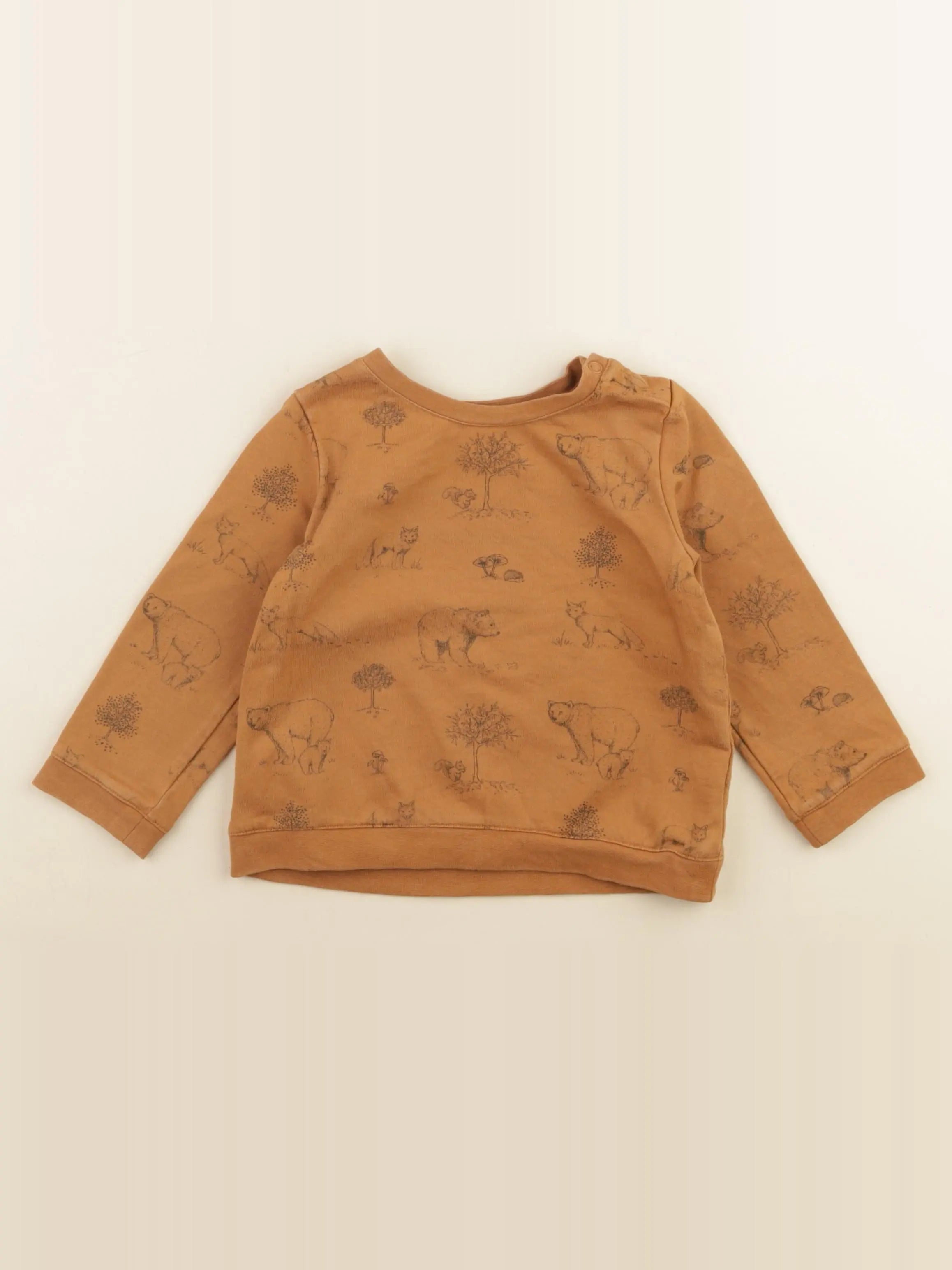 Natalys - tee-shirt marron - 24 mois