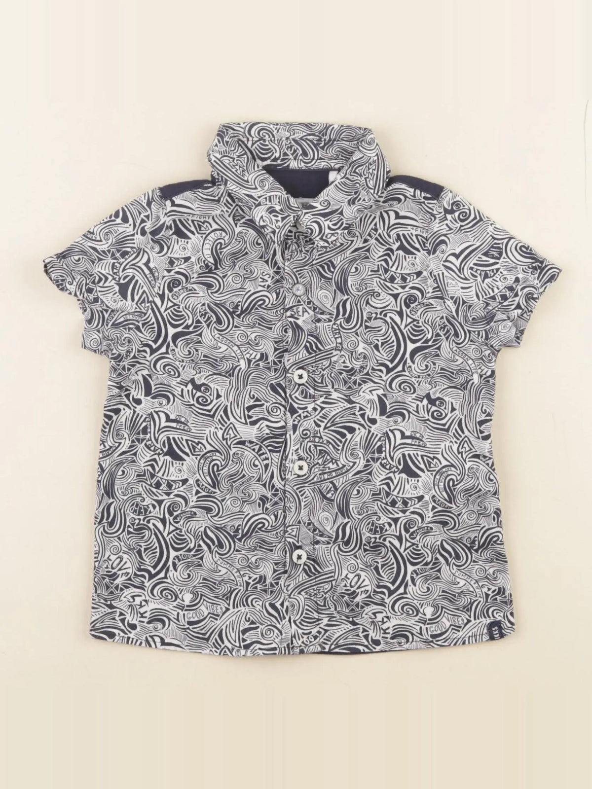 IKKS - chemise blanc, bleu - 12 mois