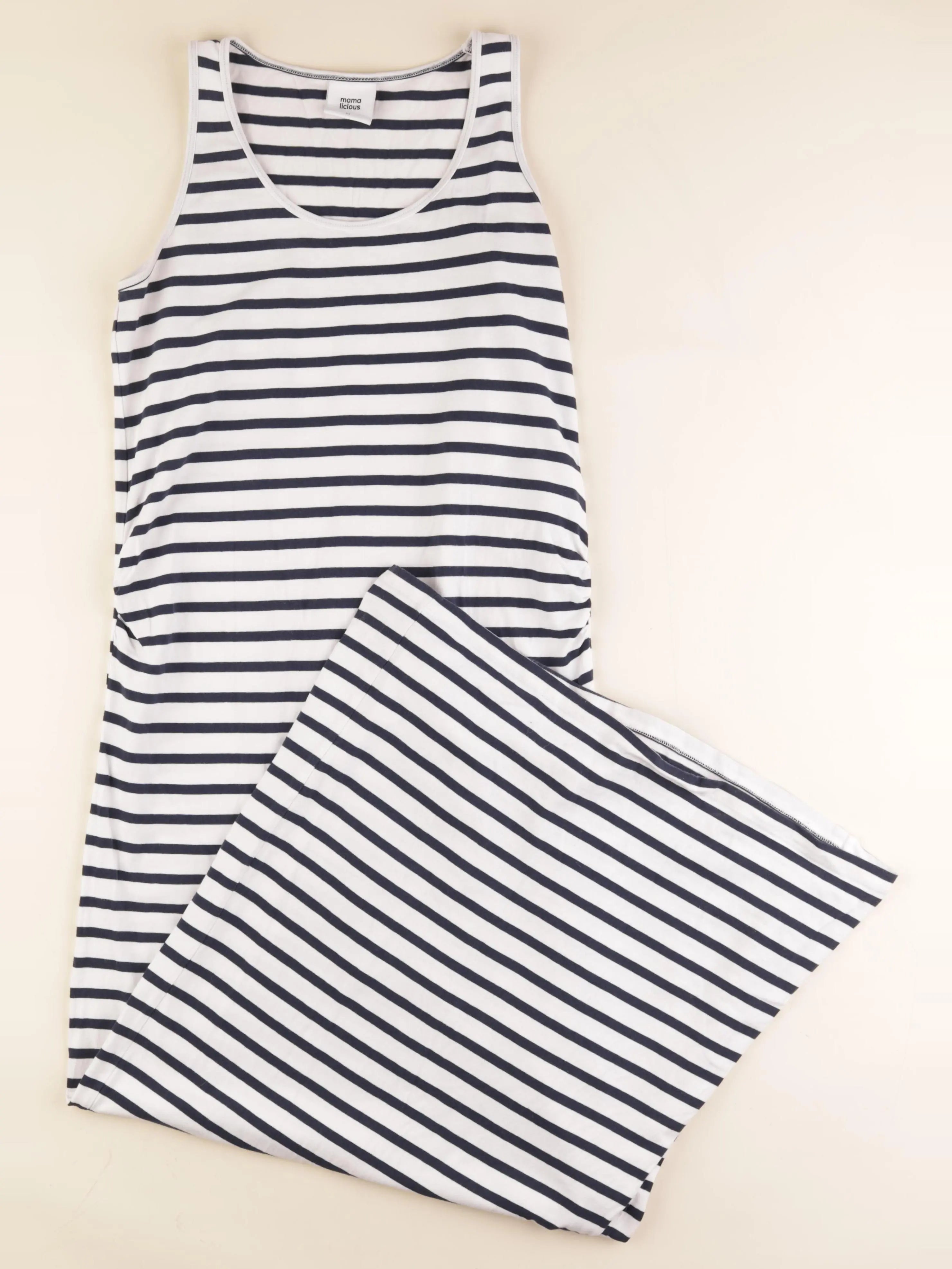 Mamalicious - robe grossesse bleu, blanc - 38